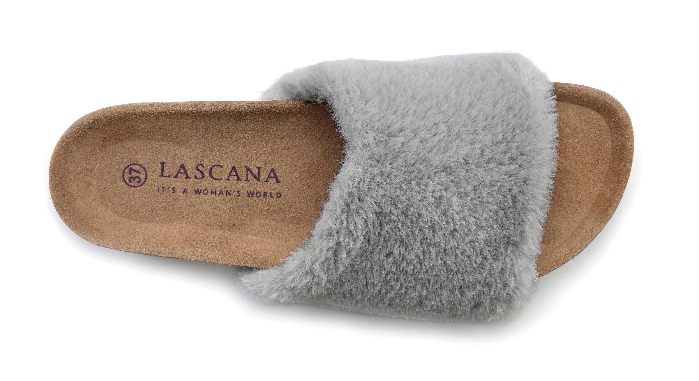 LASCANA Pantolette »Hausschuh,«, Mule, Sandale, offener Schuh, Korkfußbett, Pantoffel