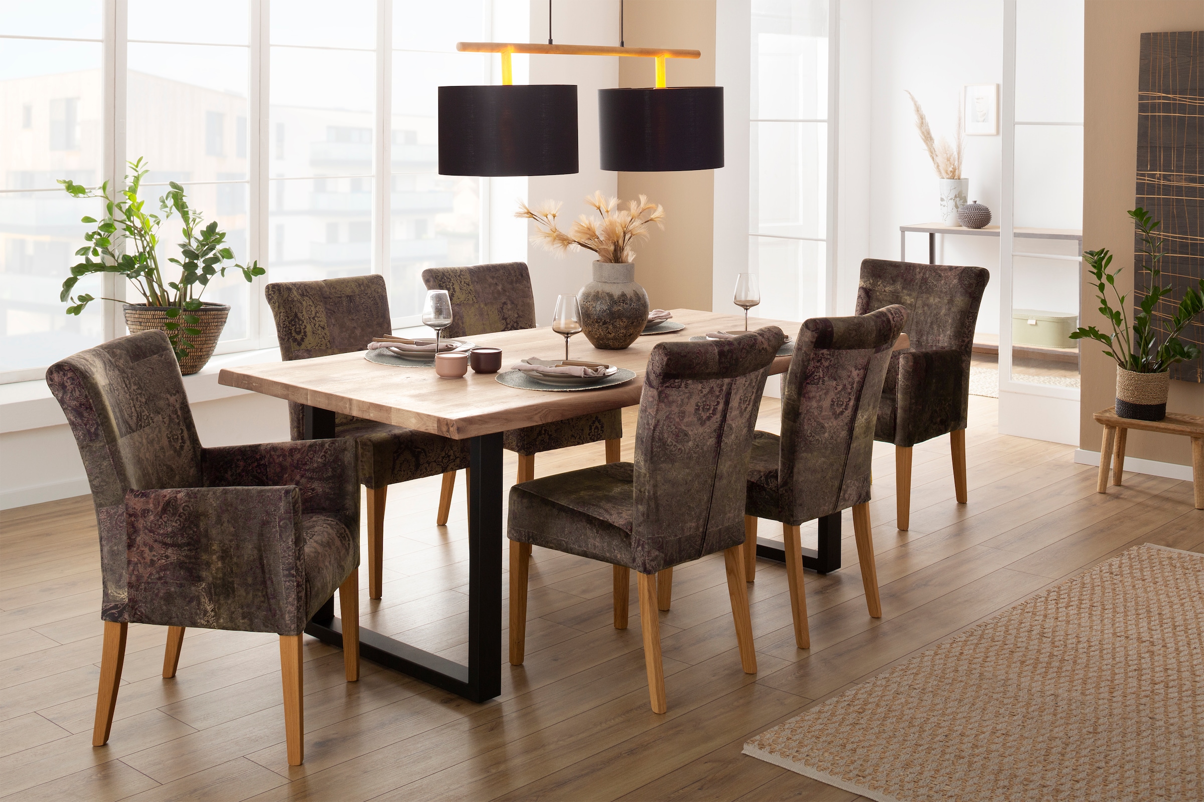 Home affaire Esstisch »Tristan«, mit Baumkante