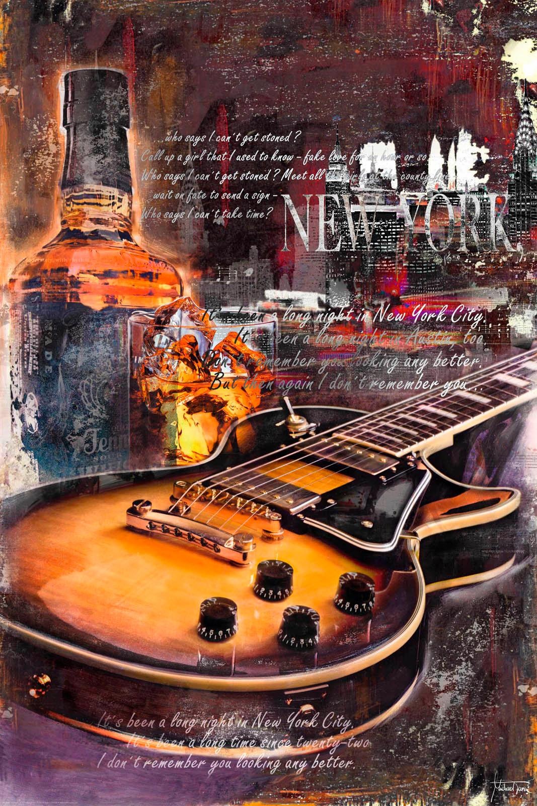 Reinders! Deco-Panel »Gitarre & Whiskey«, 60/90 cm