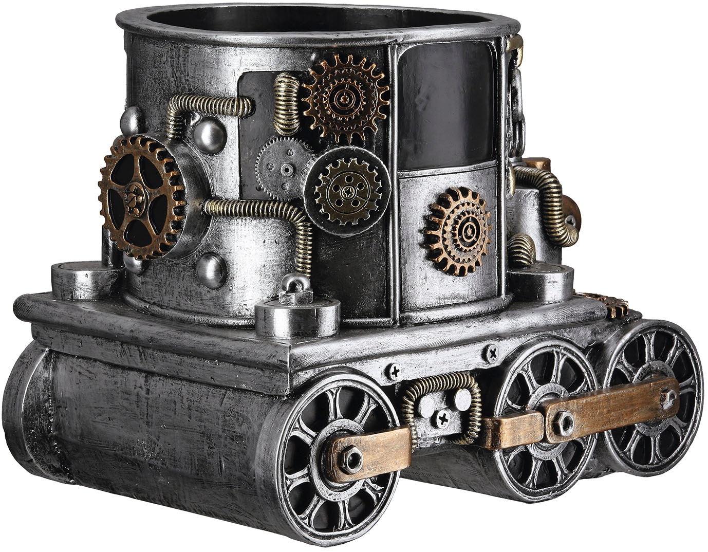 GILDE Übertopf »Übertopf Lokomotive Steampunk Engine planter«