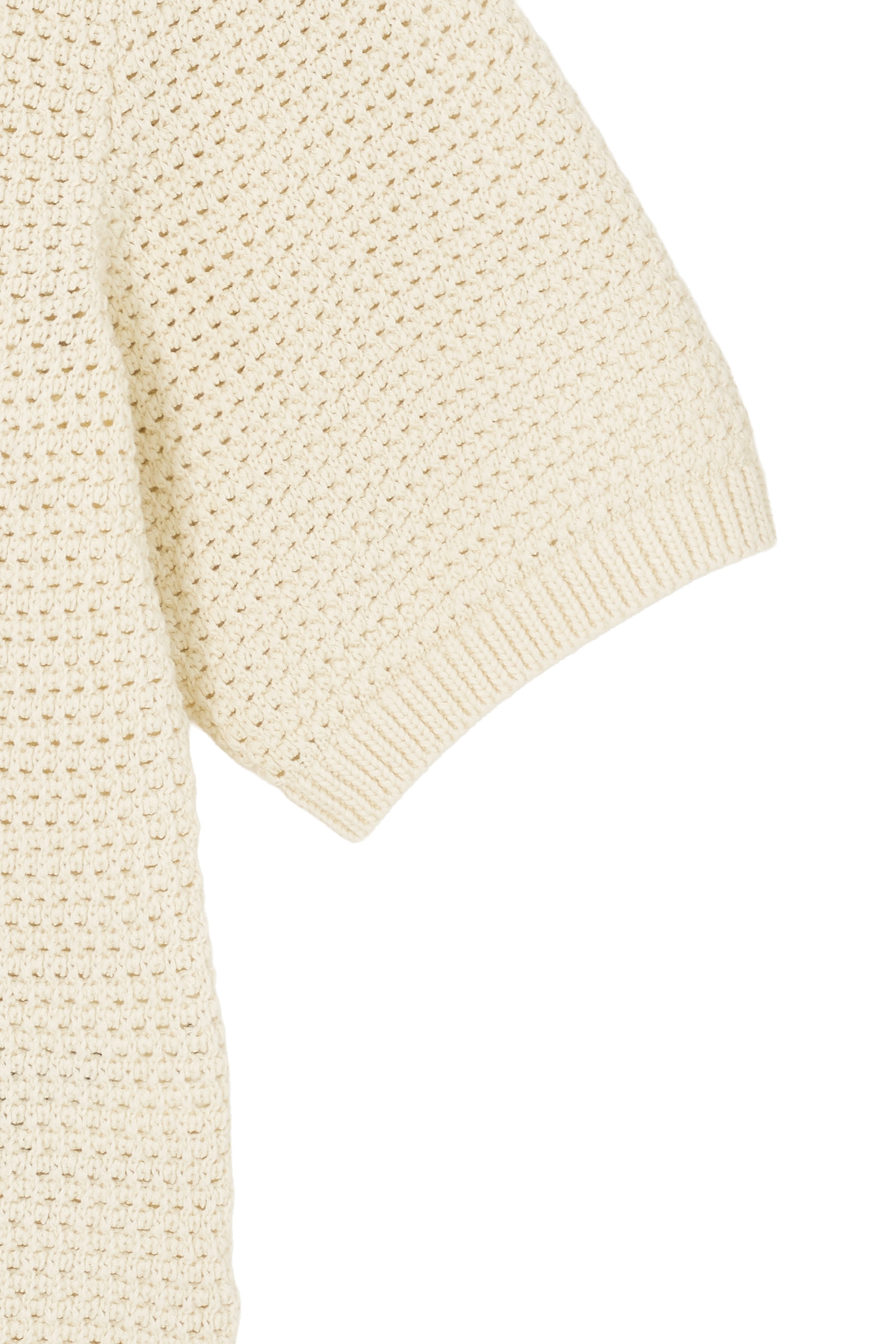 Marc O'Polo DENIM Strickpullover, In Häkel-Optik gestrickt, cropped