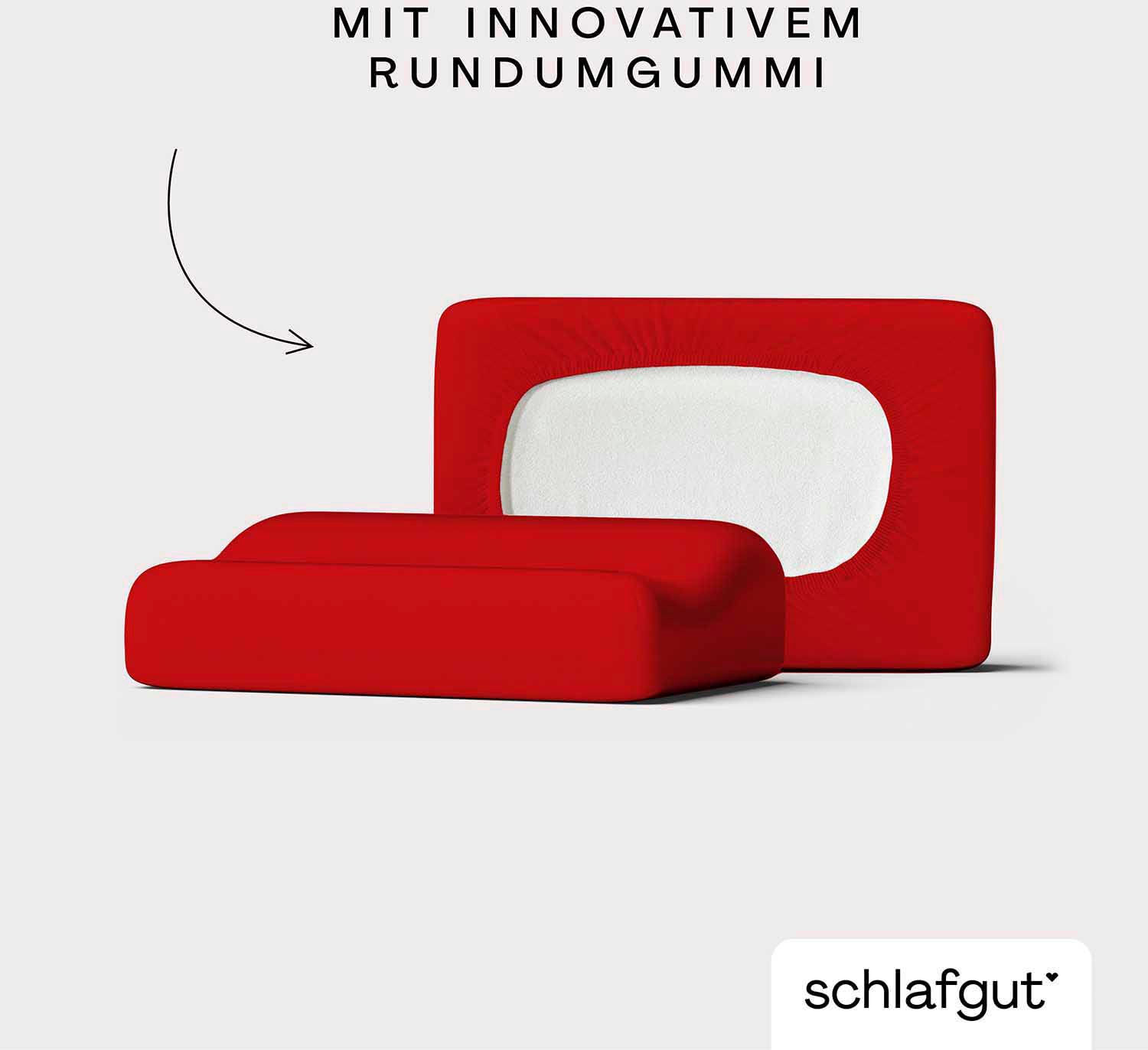 Schlafgut Kissenbezug »Pure flexibler Kissenbezug für Nackenstützkissen«, (1 St.), Bio-Baumwolle mit Elasthan, mit Gummizug, bügelfrei