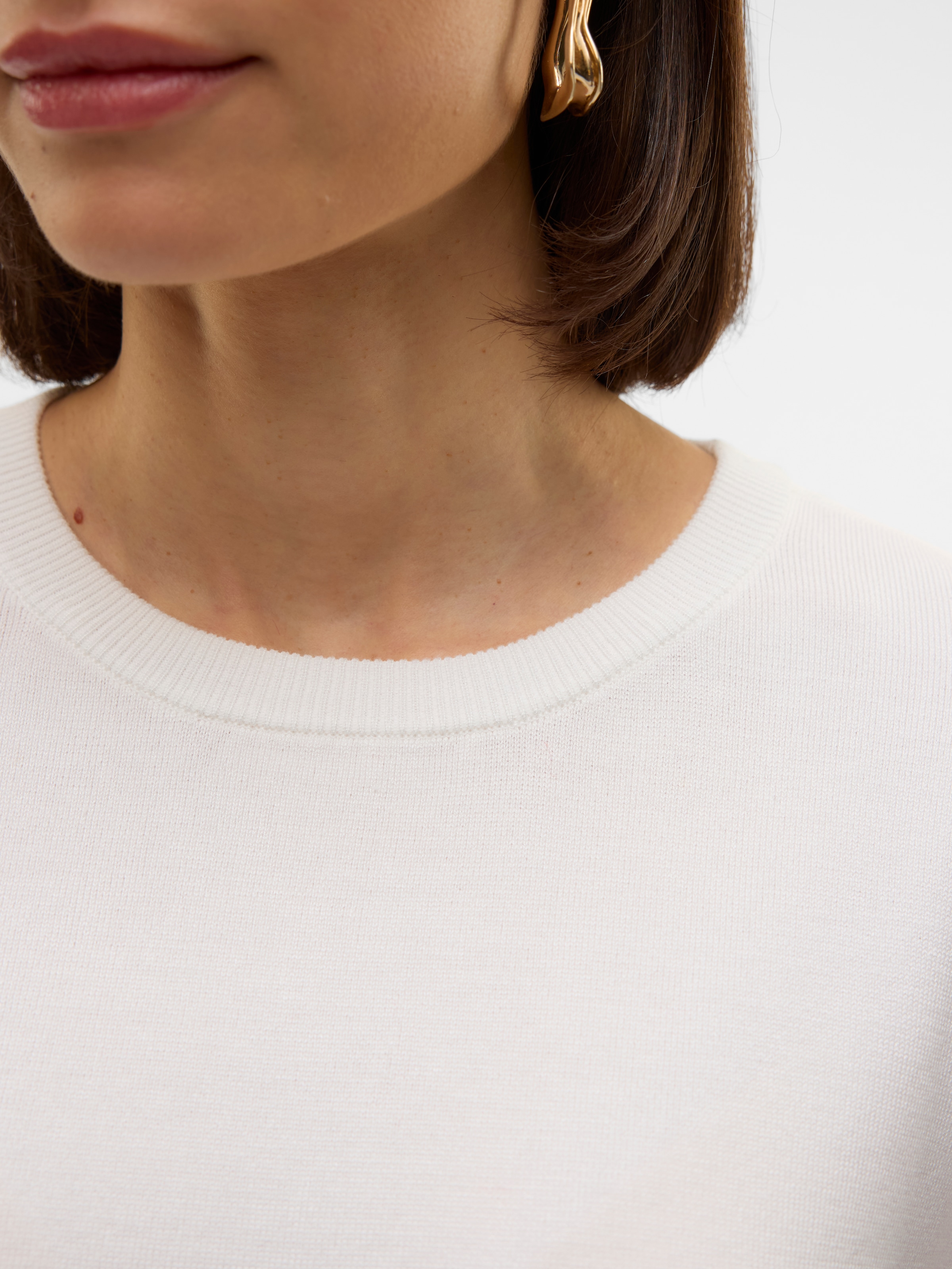 Vero Moda Kurzarmpullover »VMSILJE 2/4 O-NCK OVERSIZE PULL GA NOOS« Viskosemischung, oversize