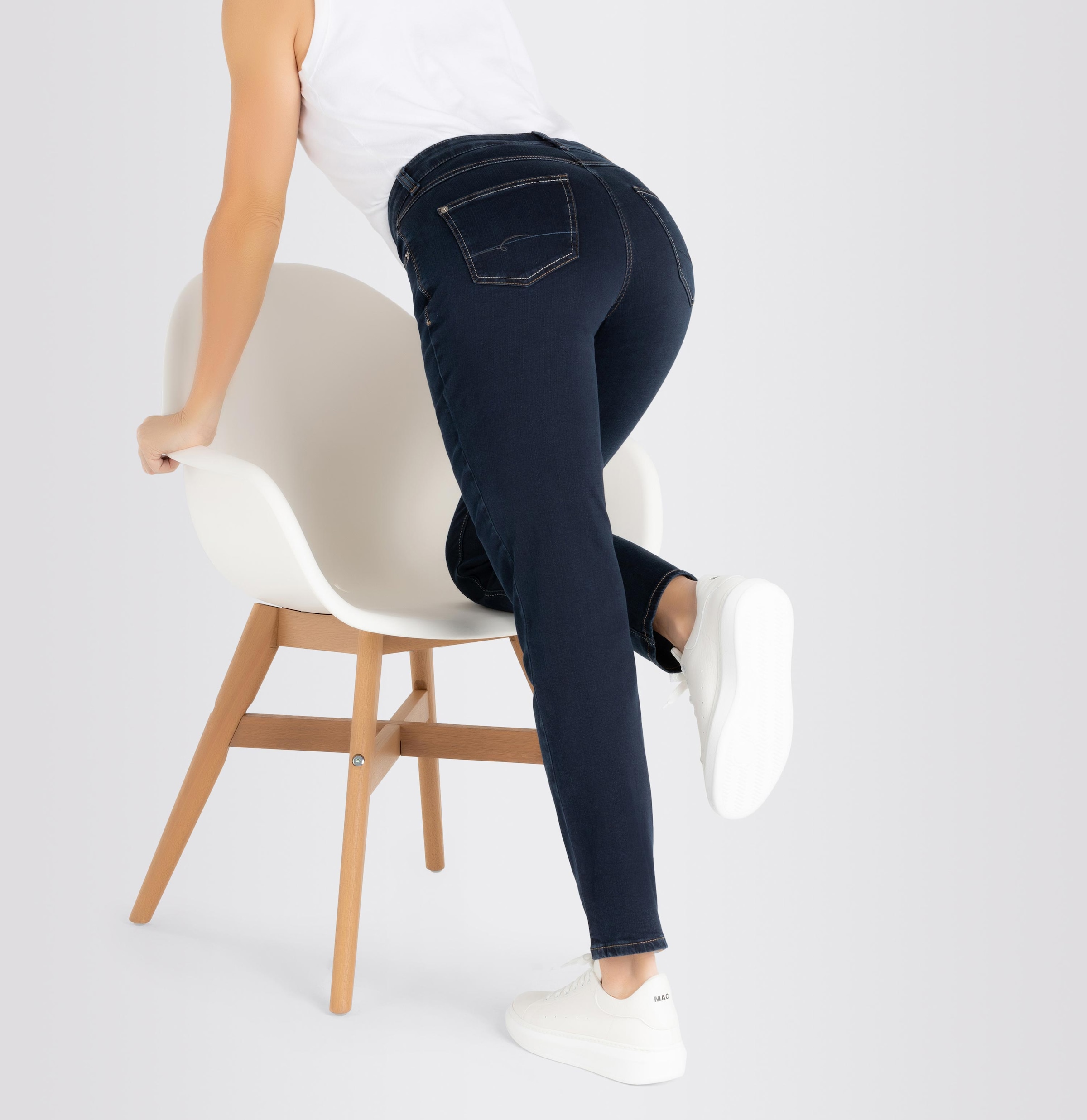MAC Stretch-Jeans »Melanie«, Gerade geschnitten