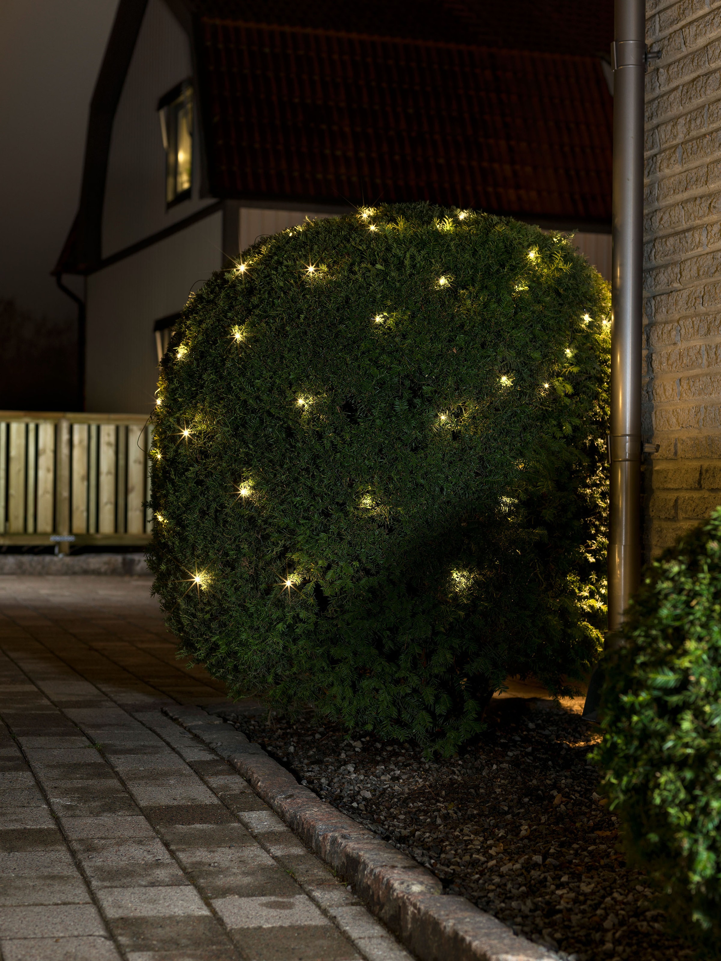 KONSTSMIDE LED-Lichternetz »Weihnachtsdeko aussen«, 32 St.-flammig, Micro LED Lichternetz, gefrostet, 32 warm weiße Dioden