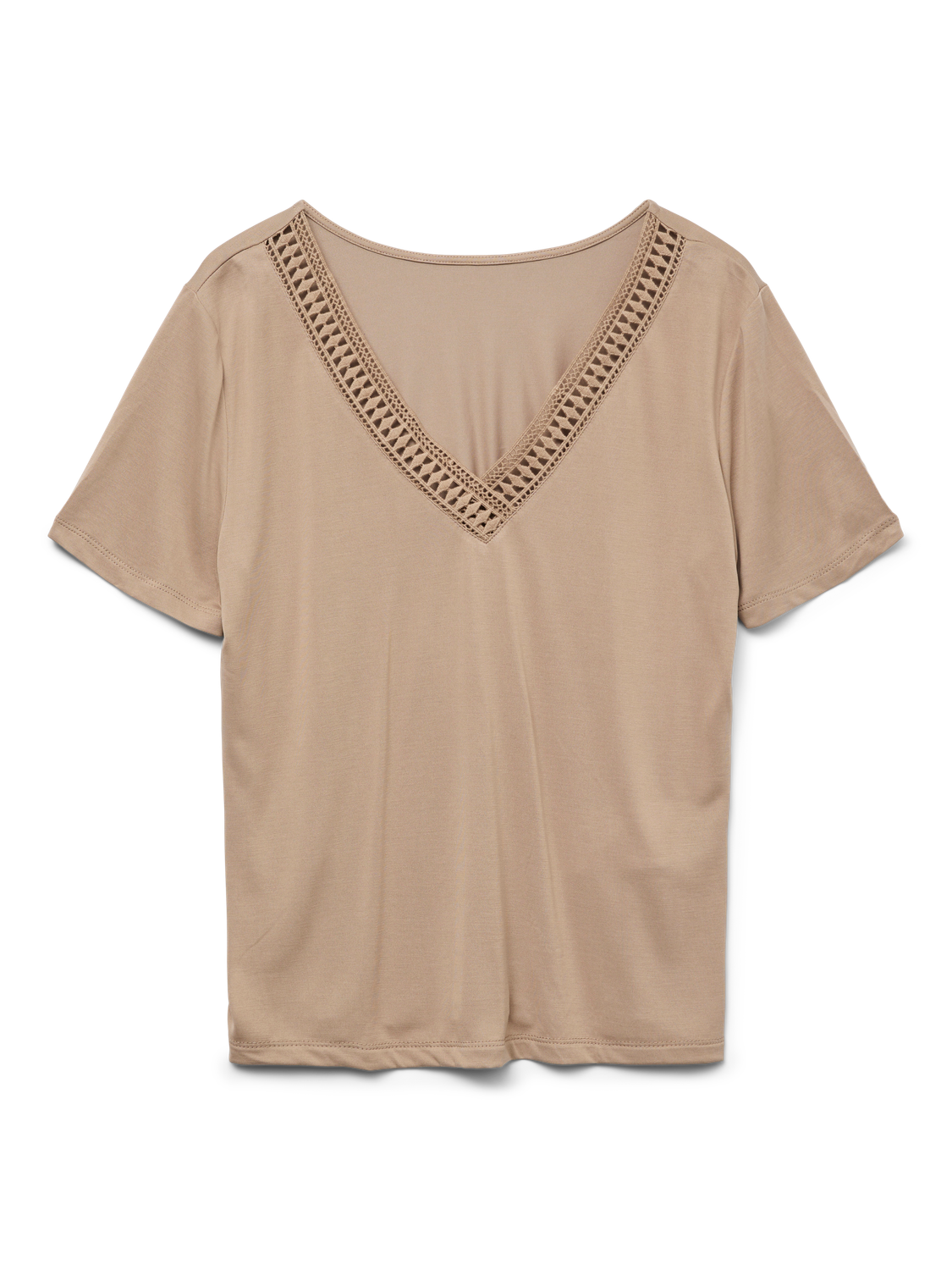 Vero Moda Kurzarmshirt »VMSAVANNAH LACE 2-WAY SS TOP JRS«