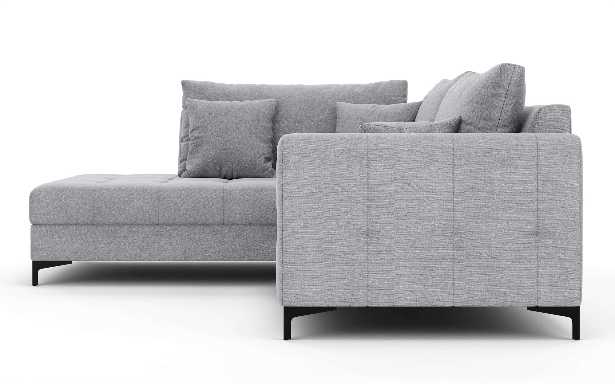 OTTO home Ecksofa »LEEVKE Design-Sofa mit Ottomane rechts/links bestellbar, Breite 232 cm« in vielen modernen Farben erhältlich, belastbar bis 480 kg