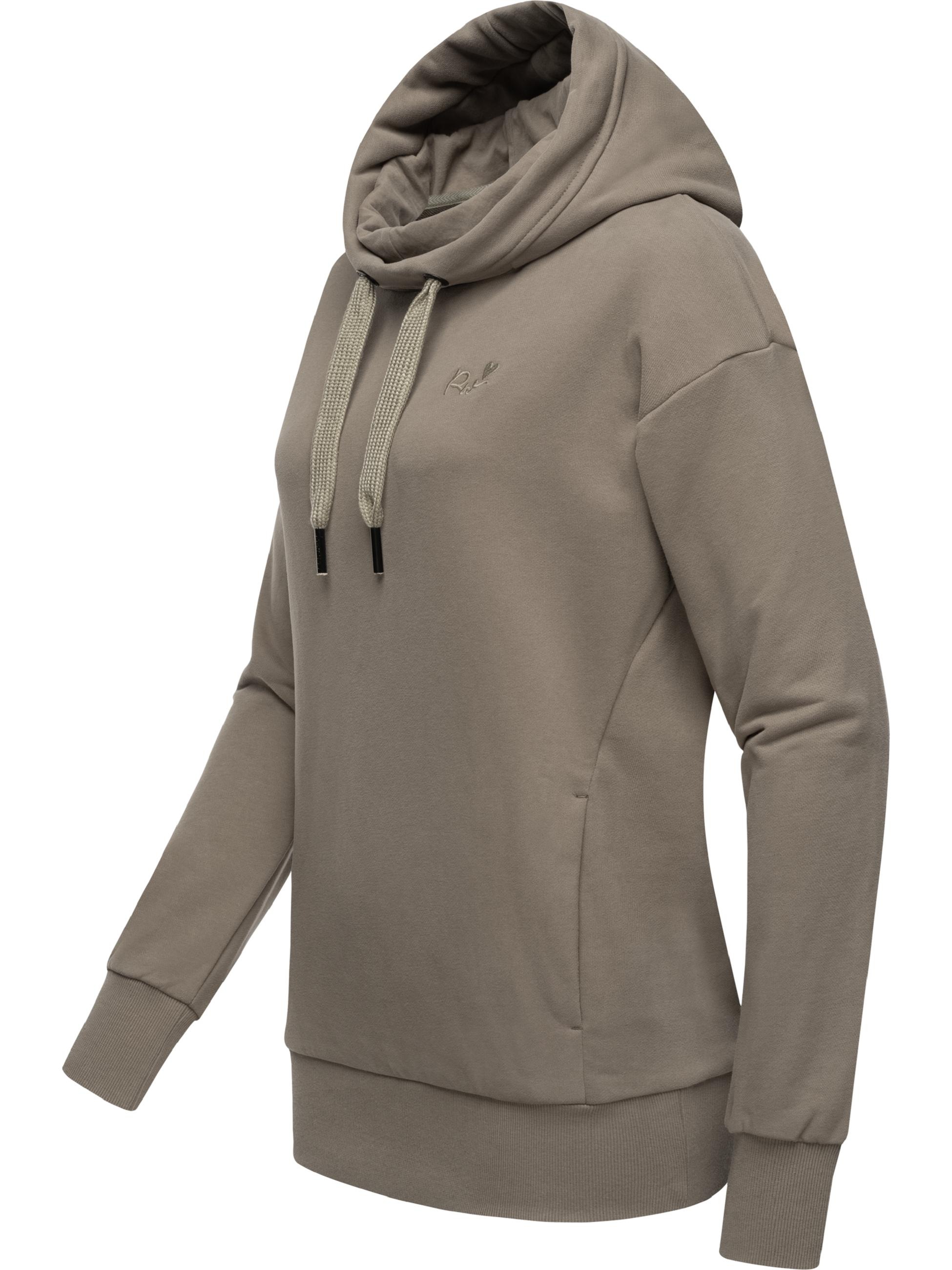 Ragwear Kapuzenpullover »Kapuzenpullover Yodis« modischer Kapuzenpullover mit hohem Kragen