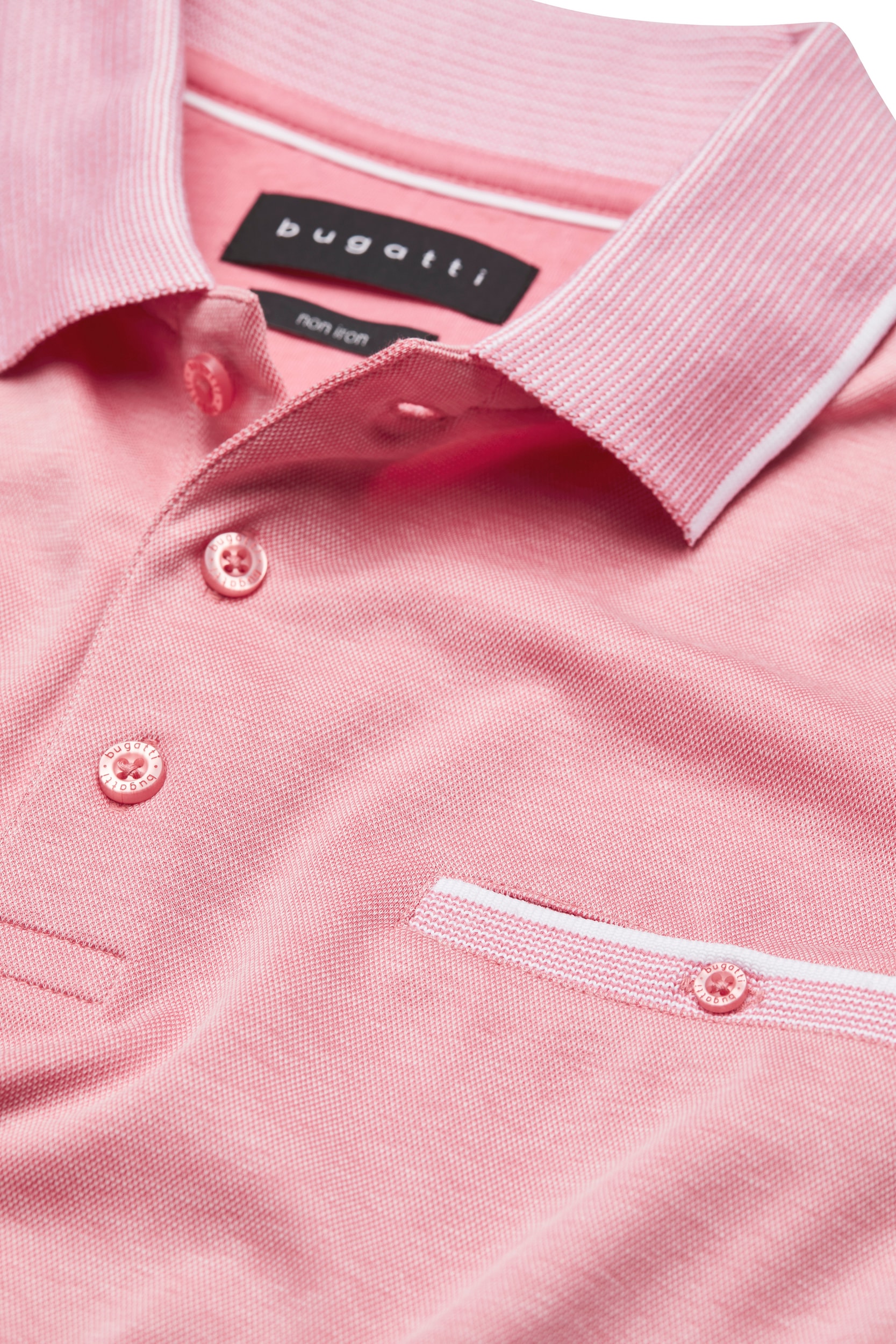 bugatti Poloshirt, mit Kontraststreifen