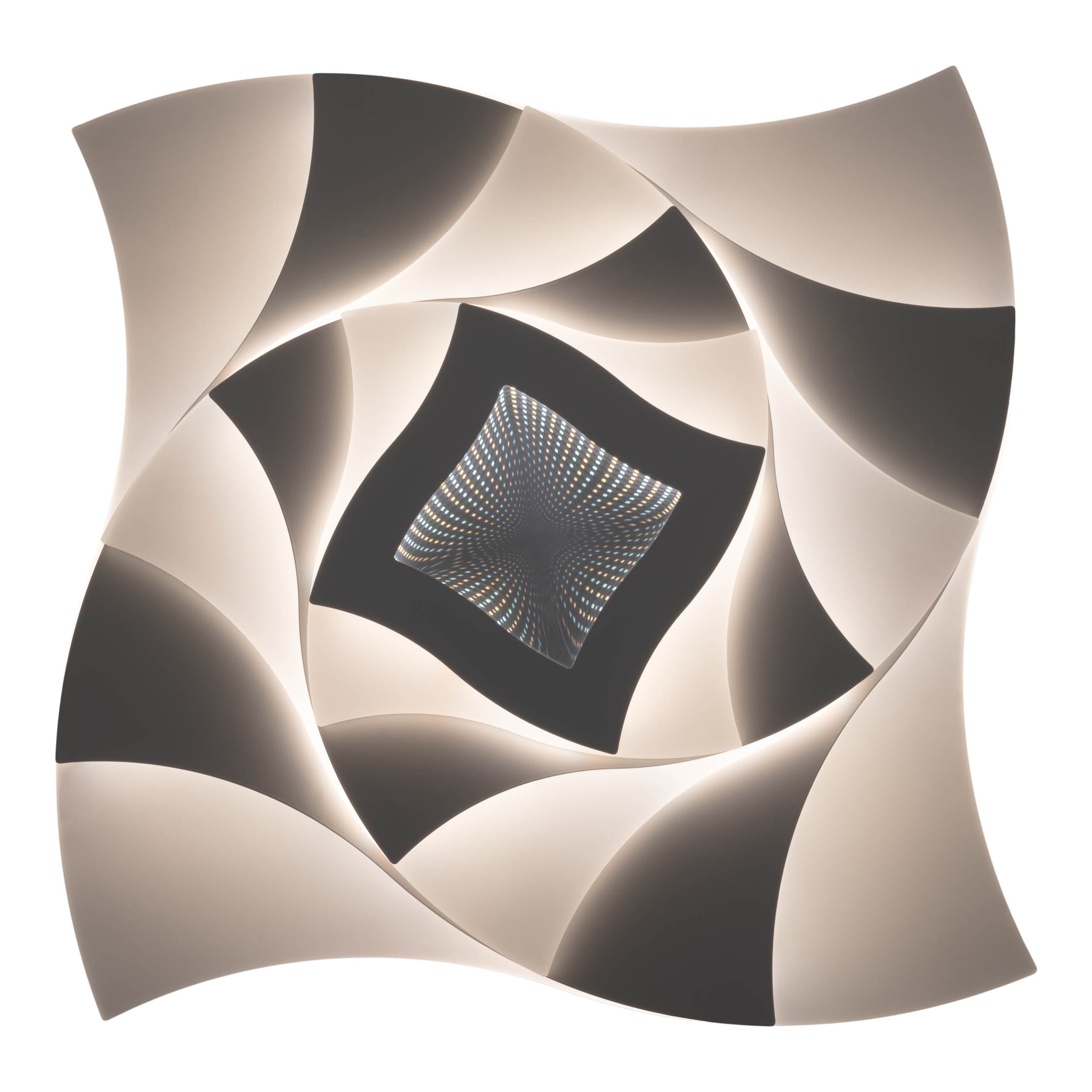 näve »Liora« LED-Modul 1 Stk. warmweiß - kaltweiß 3D-Effekt, CCT, Memory, Nachtlicht, dimmbar per Fernbedienung, weiß