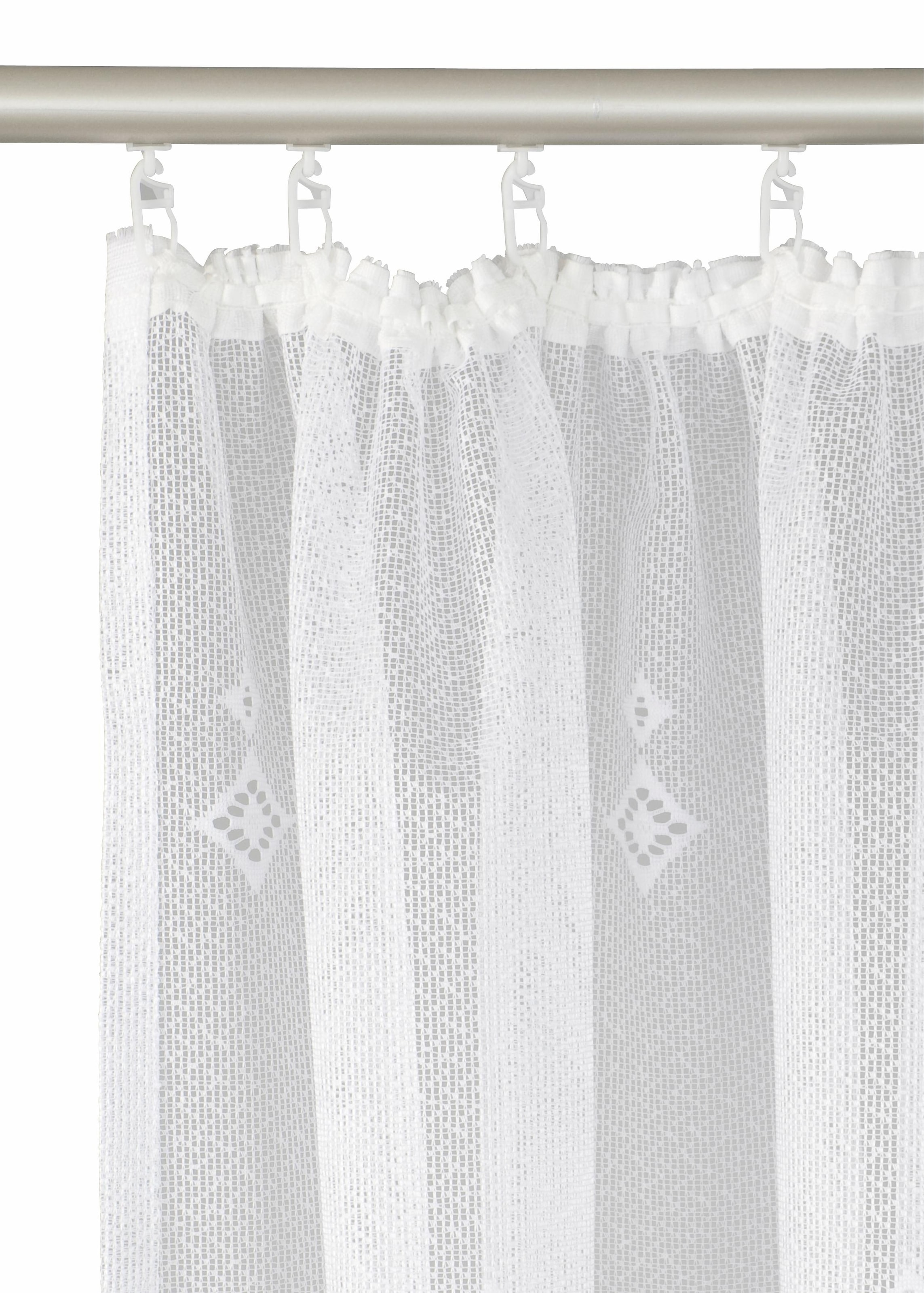 Weckbrodt Gardine »Wien« Kräuselband 1 Stk. tlg. Jacquard, strukturiert, Allover,floral,halbtransparent, Bordüre, Store