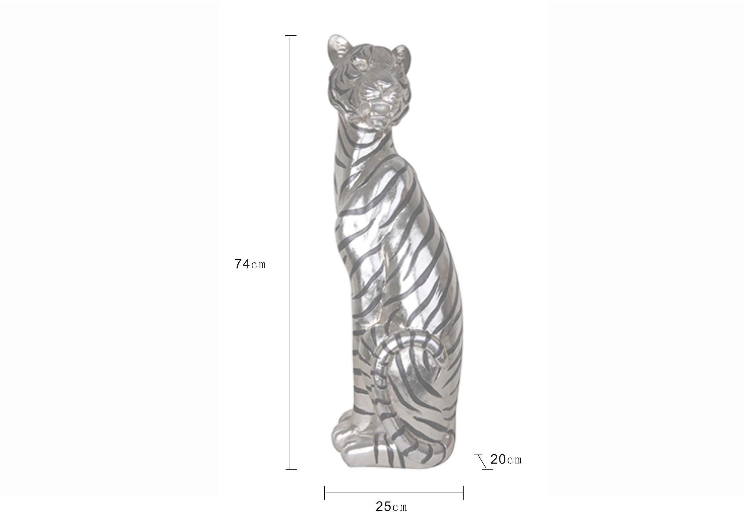 Leonique Dekofigur Raten Dekoobjekt, Tiger«, Höhe auf kaufen »Sitzender 74cm