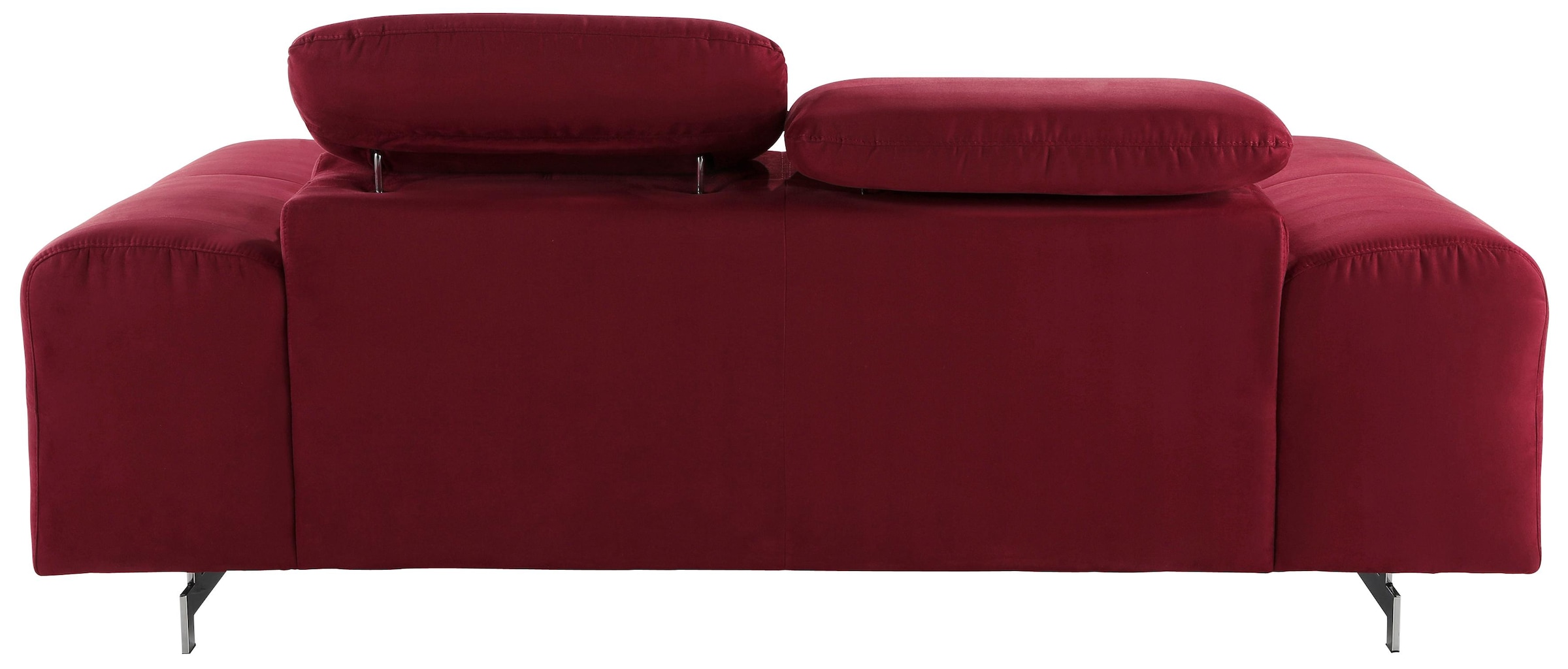 COTTA 2-Sitzer »Chef« Big-Sofa mit Kopfteilverstellung, edle Metallkufen