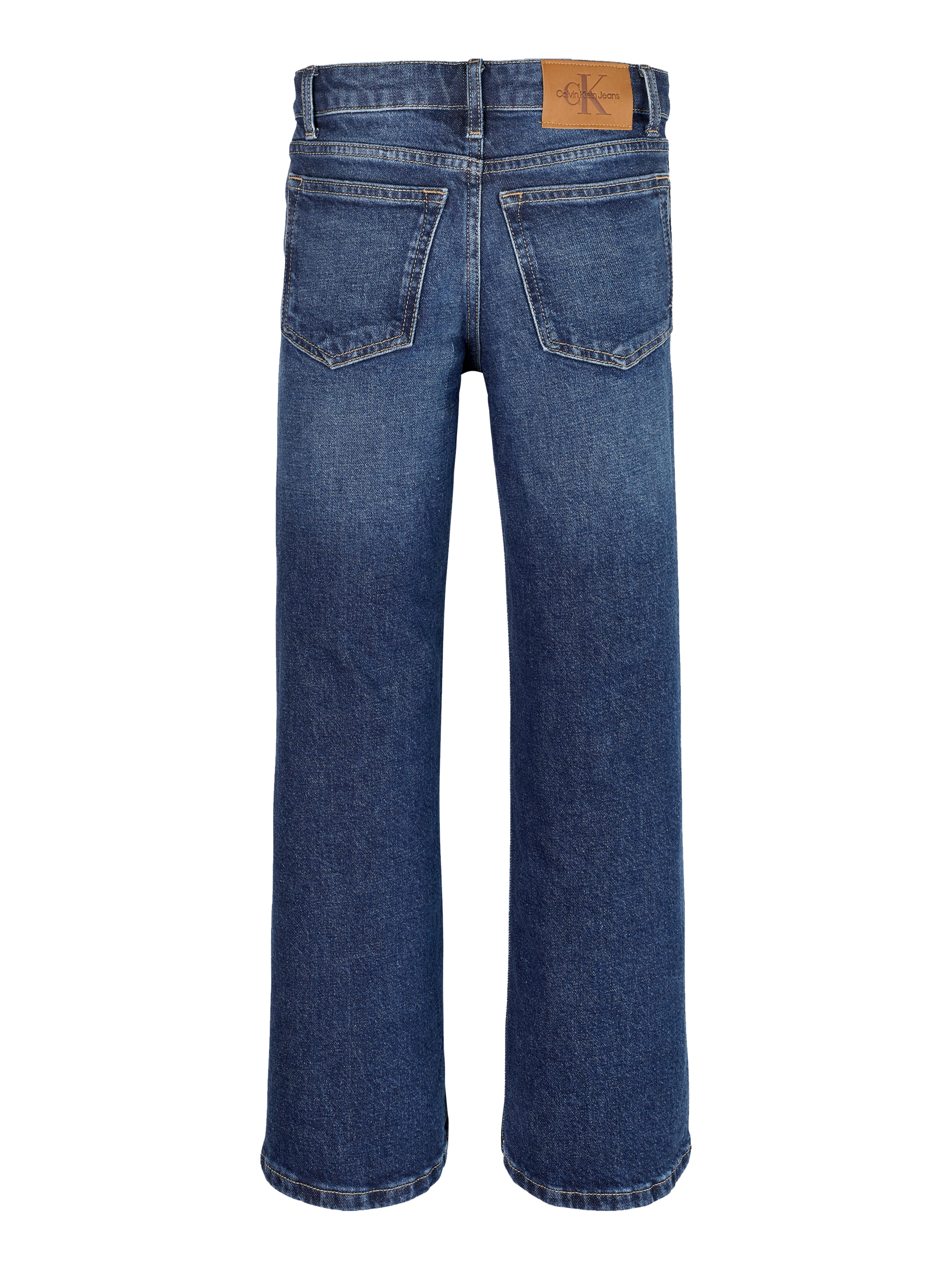 Calvin Klein Jeans Weite Jeans verstellbarer Bund, weites Bein, hohe Taille, Baumwoll-Stretch