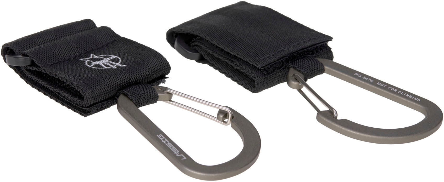 LÄSSIG Karabiner »Kinderwagenbefestigung, schwarz«, (Set, 2 St.)