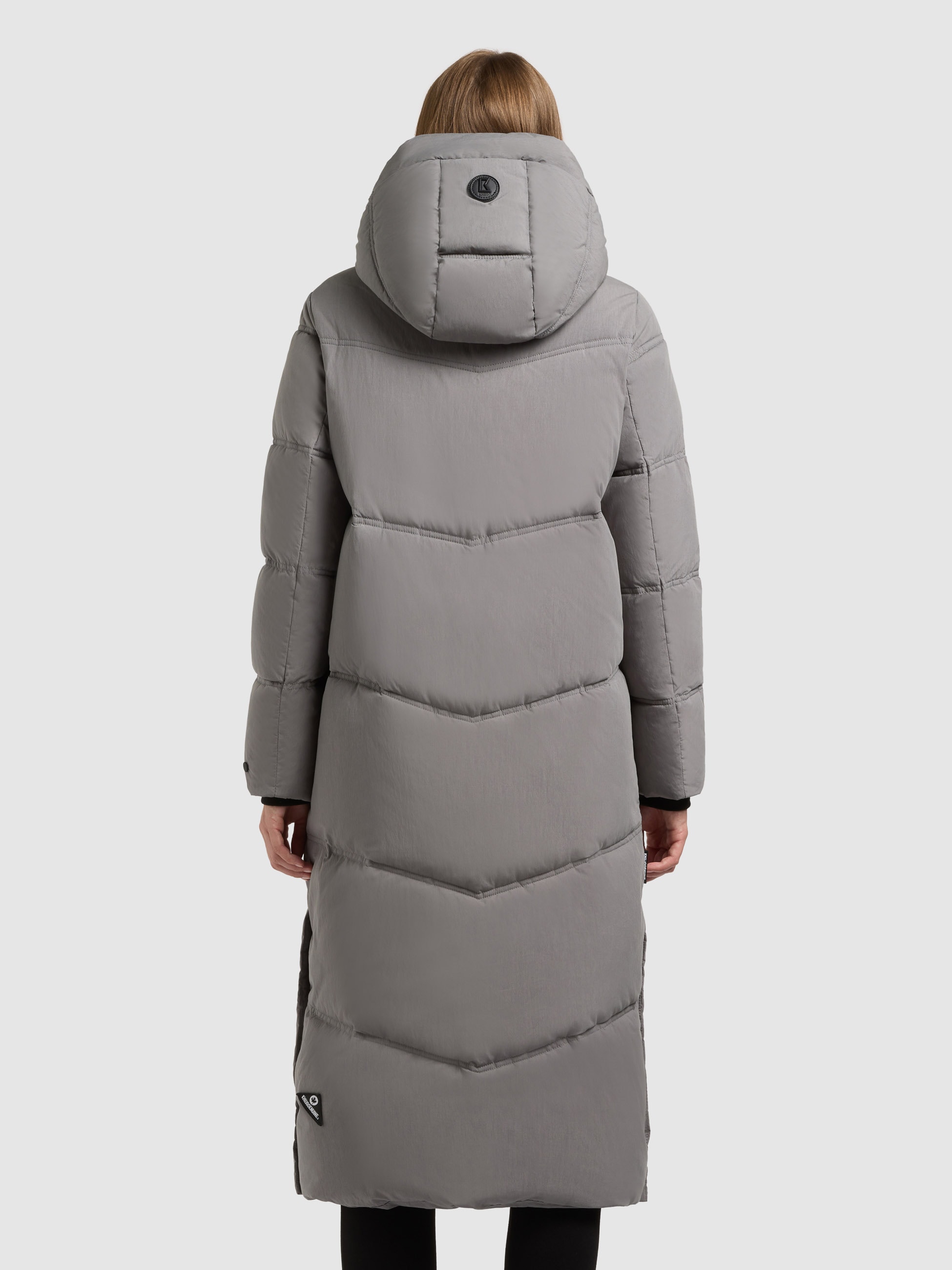 khujo Steppmantel »RITZ« praktische Seitenschlitze mit Reißverschluss, abnehmbare Kapuze