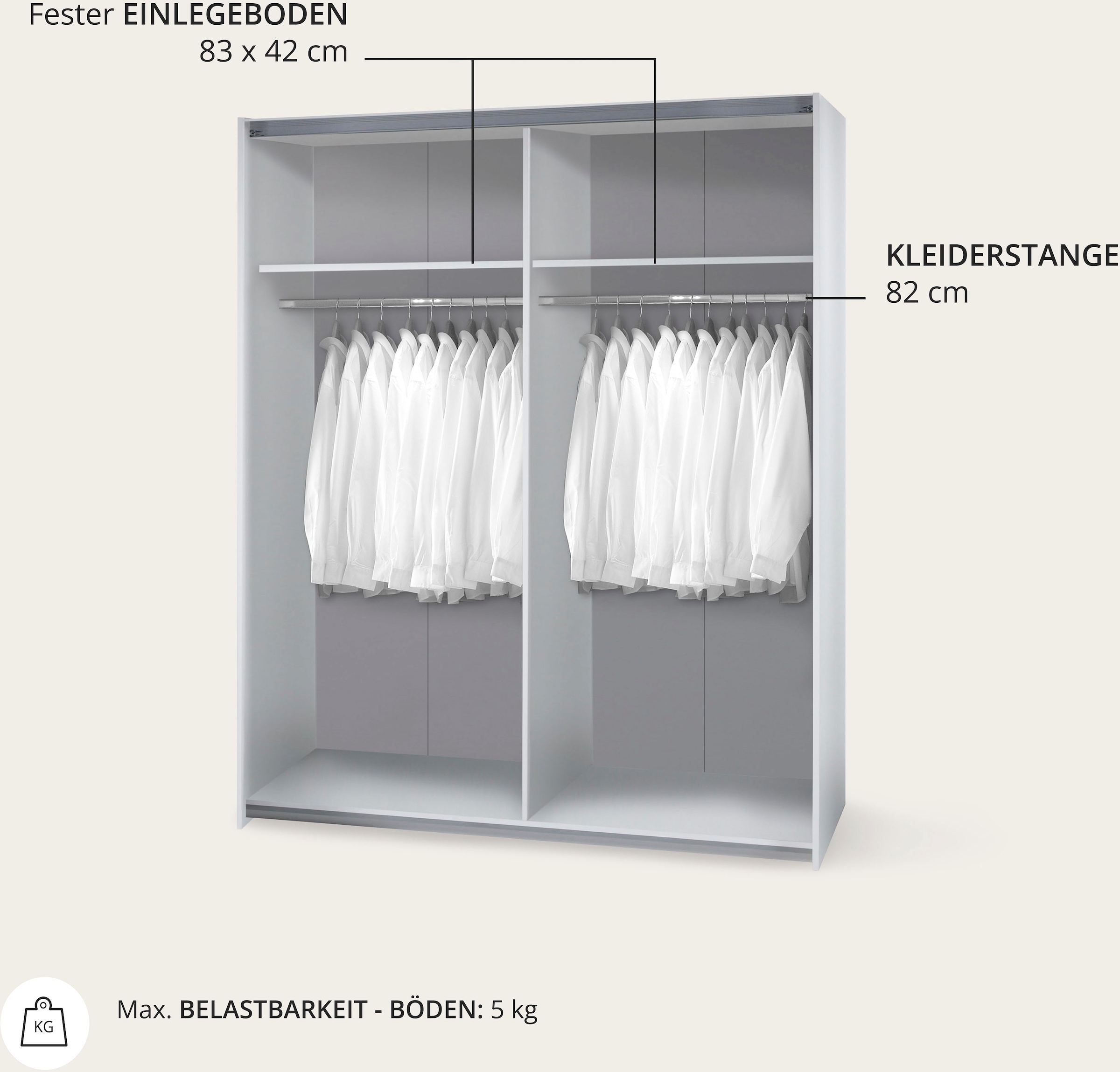 Schlafkontor Schwebetürenschrank »Time Schrank, Kleiderschrank mit Schiebetüren«, 4 Türelemente als Schachbrettoptik