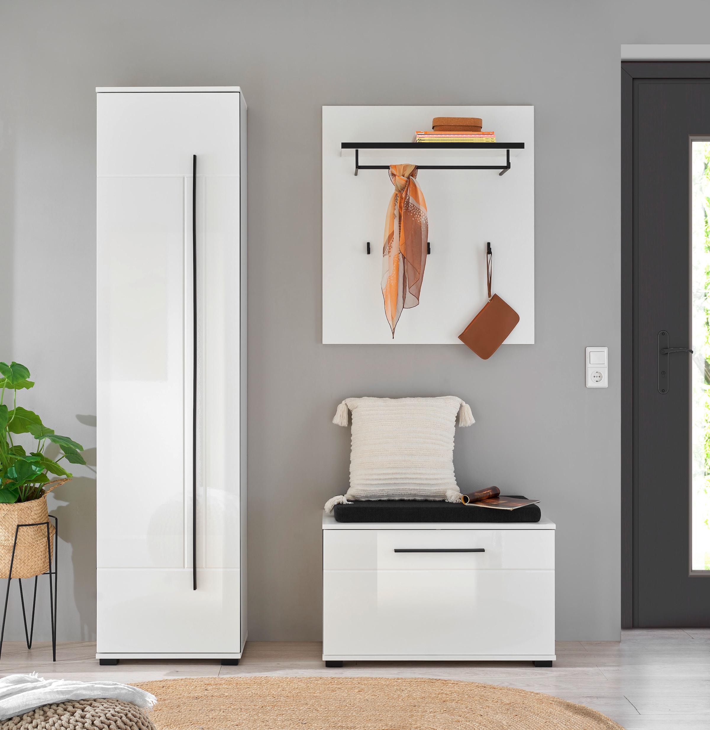 Home affaire Garderobenschrank »Cantara, moderner Schrank, Schuhschrank mit Stauraum« ausreichend Stauraum, vielseitig einsetzbar, 50 cm breit