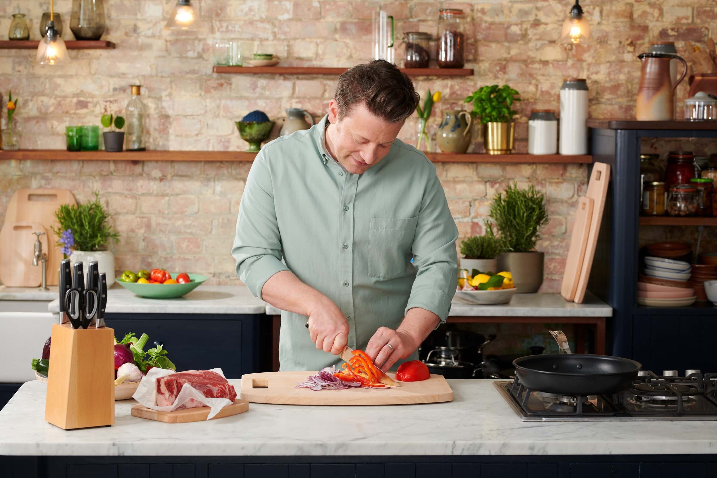 Tefal Schälmesser »Jamie Oliver K26711« hohe Leistung, unverwechselbares Design, widerstandsfähig/langlebig