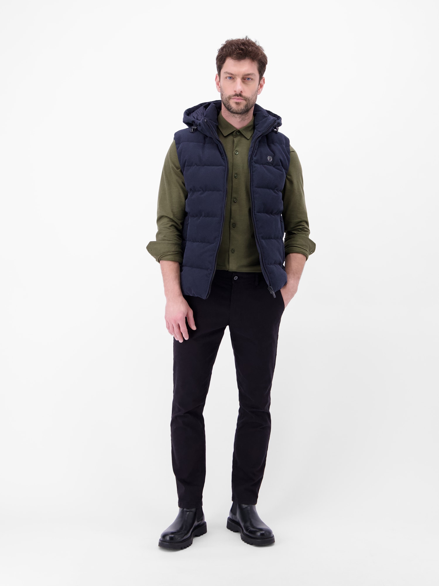 LERROS Langarmhemd »LERROS Herren Jerseyhemd, Stil trifft auf Komfort«