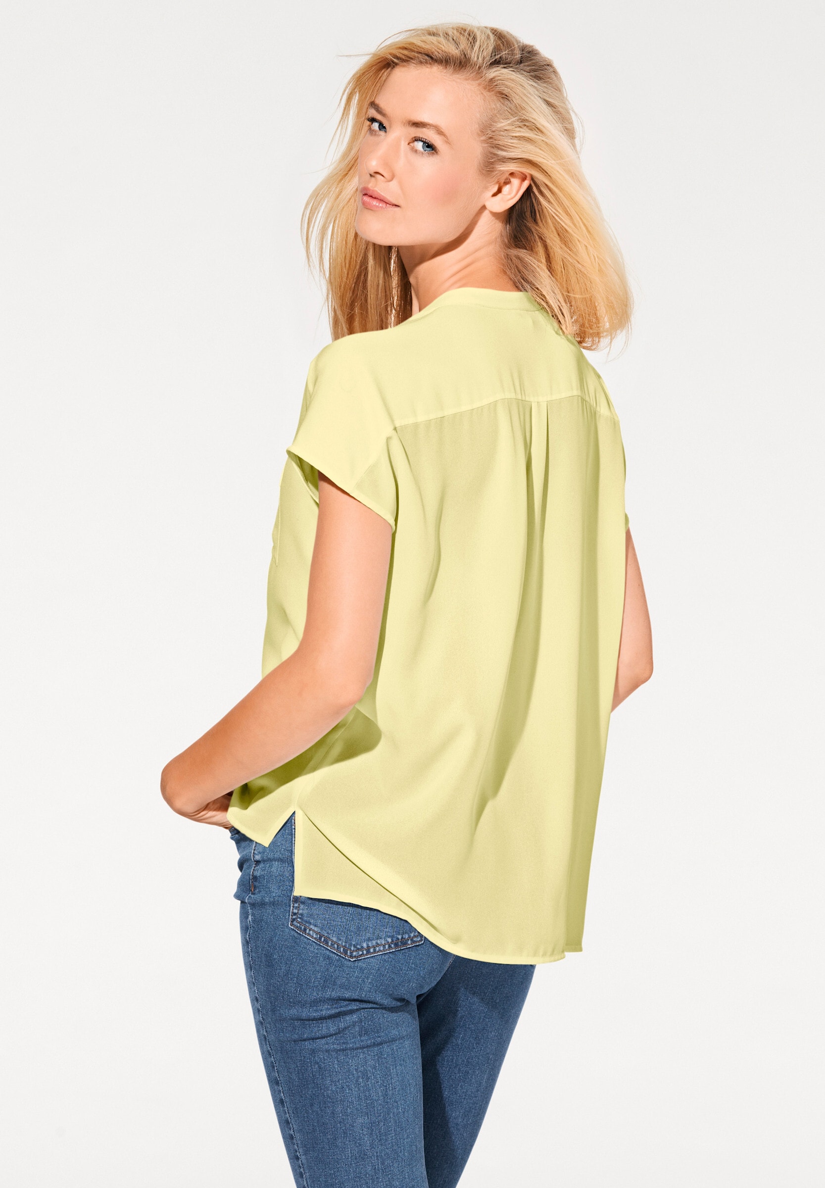heine Klassische Bluse »Oversized Bluse Kurzarm-Bluse in Oversize-Passform«