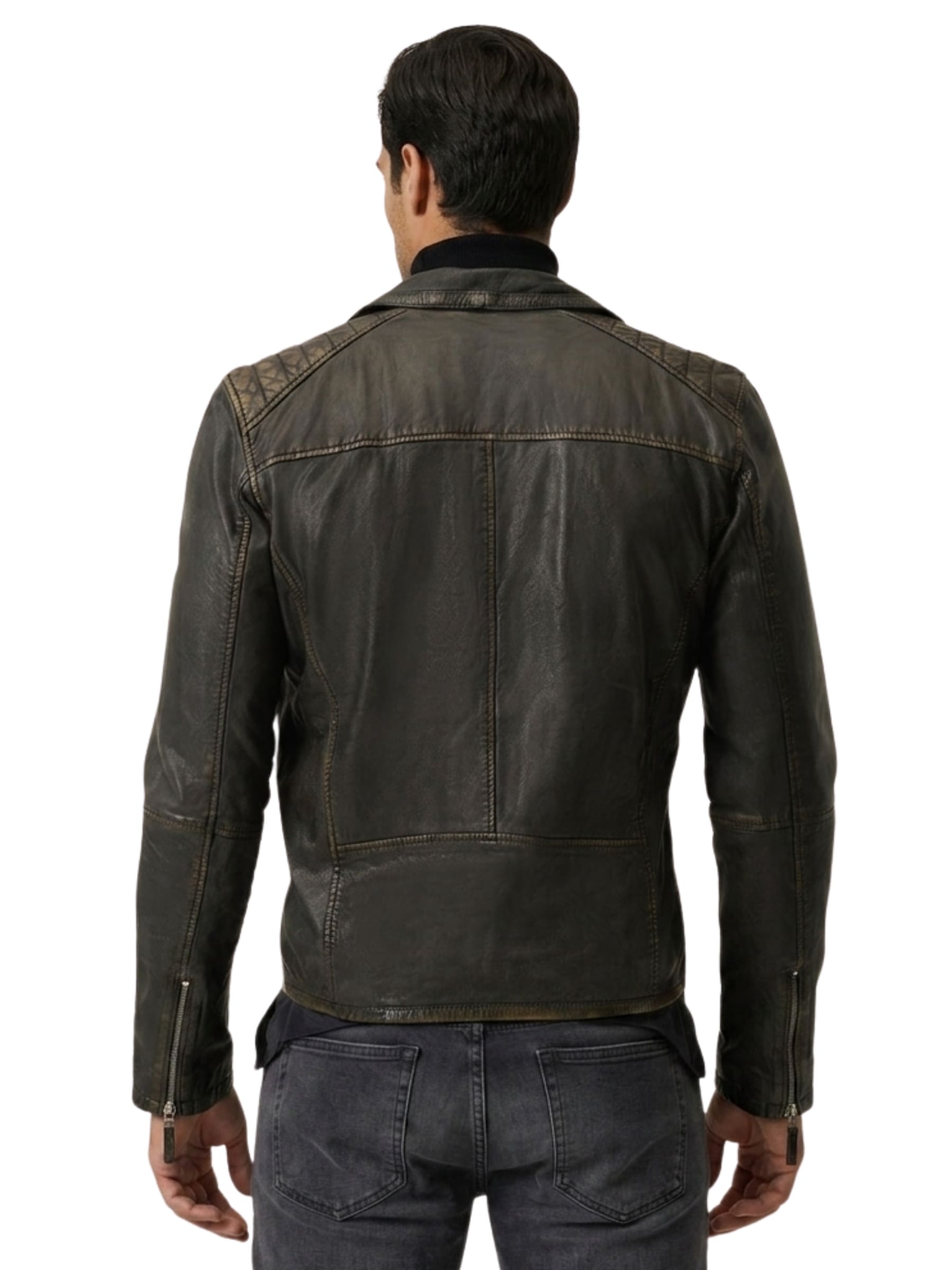 RICANO Bikerjacke »Lederjacke Matteo« Handgefertigt aus echtem Leder