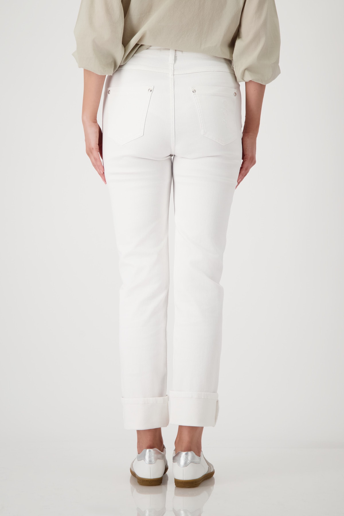 Monari Straight-Jeans »Hose Jeans 68cm«, Mit Gürtelschlaufen
