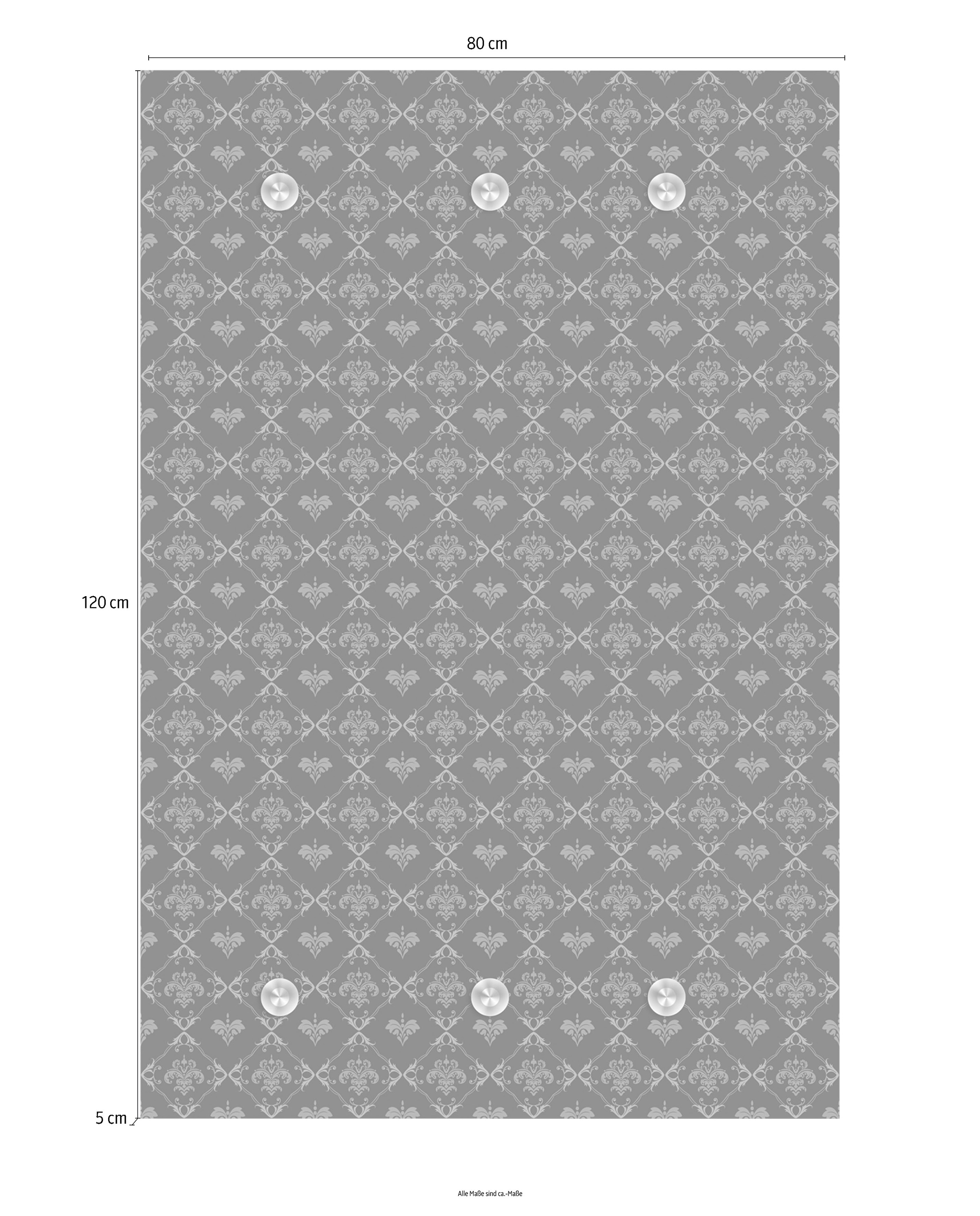 queence Garderobenleiste »Muster«, mit 6 Haken, 80 x 120 cm