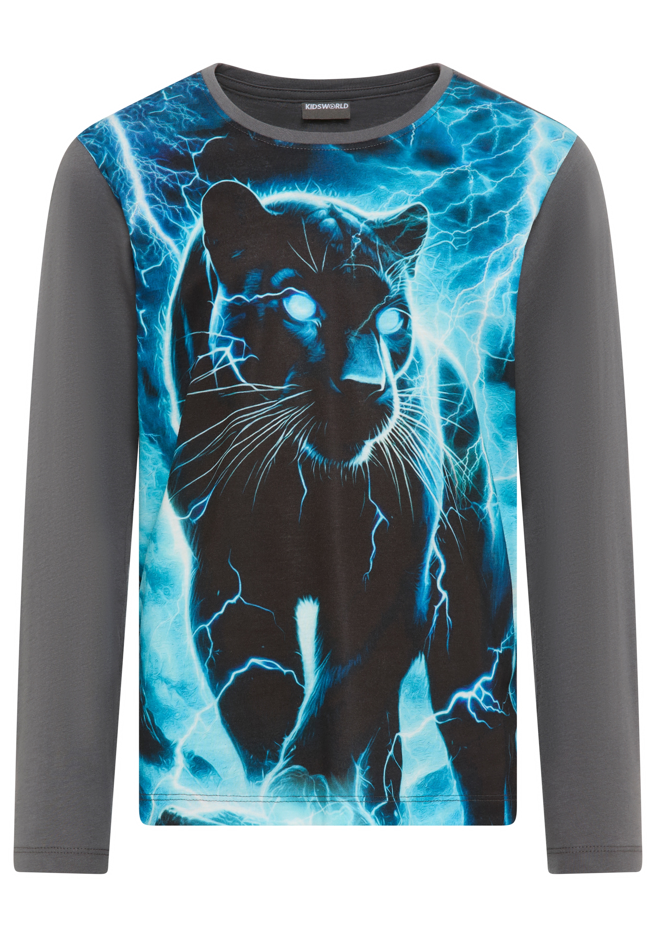 KIDSWORLD Langarmshirt »PANTHER, Fotoprint«, Shirt mit Fotodruck, Gecko