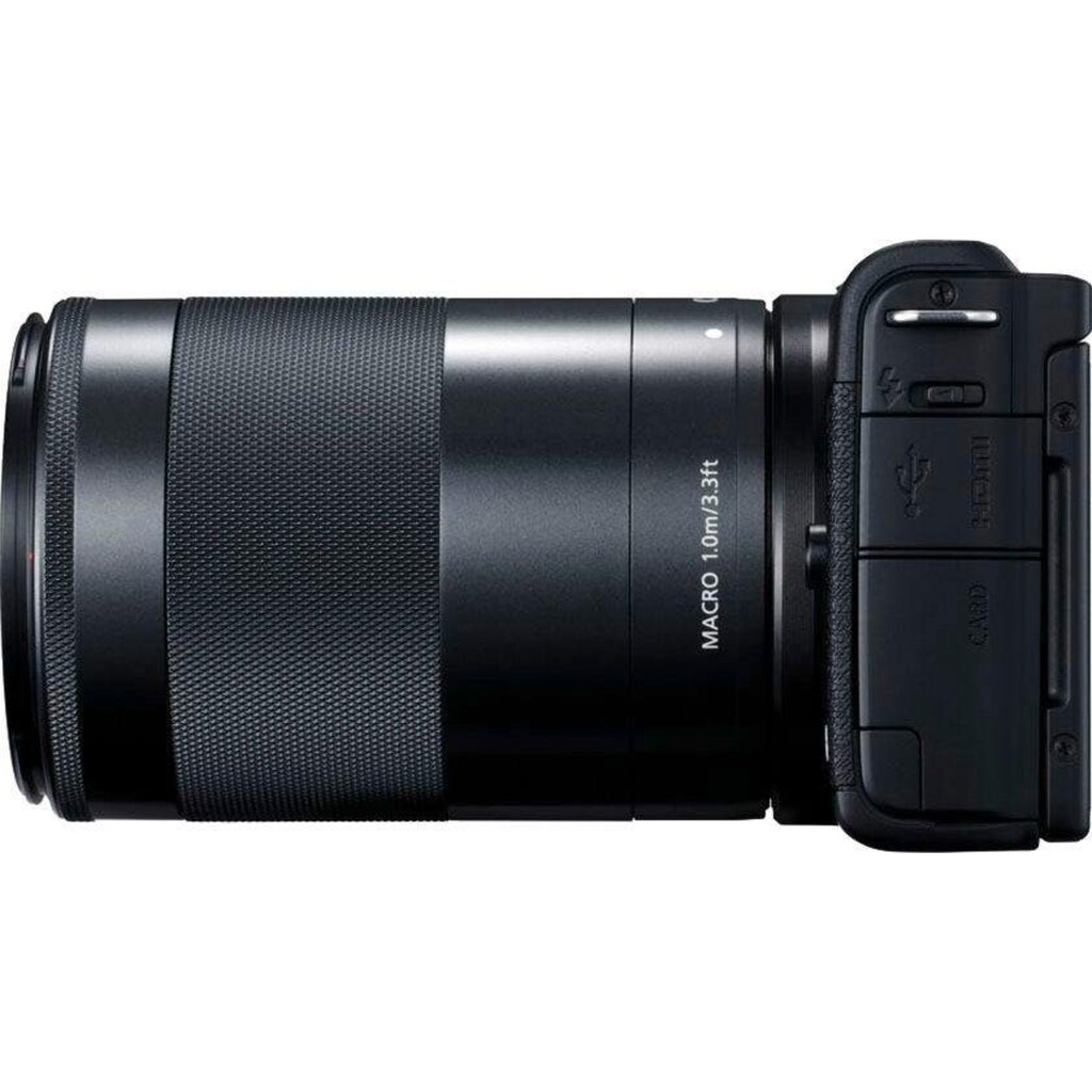 Canon Systemkamera »EOS M200 EFM 15-45mm + EFM 55-200«, EF-M 15-45mm f/3.5-6.3 IS STM, EB EF-M55-200mm
f/4.5-6.3 IS STM, 24,1 MP, Bluetooth-WLAN (Wi-Fi)