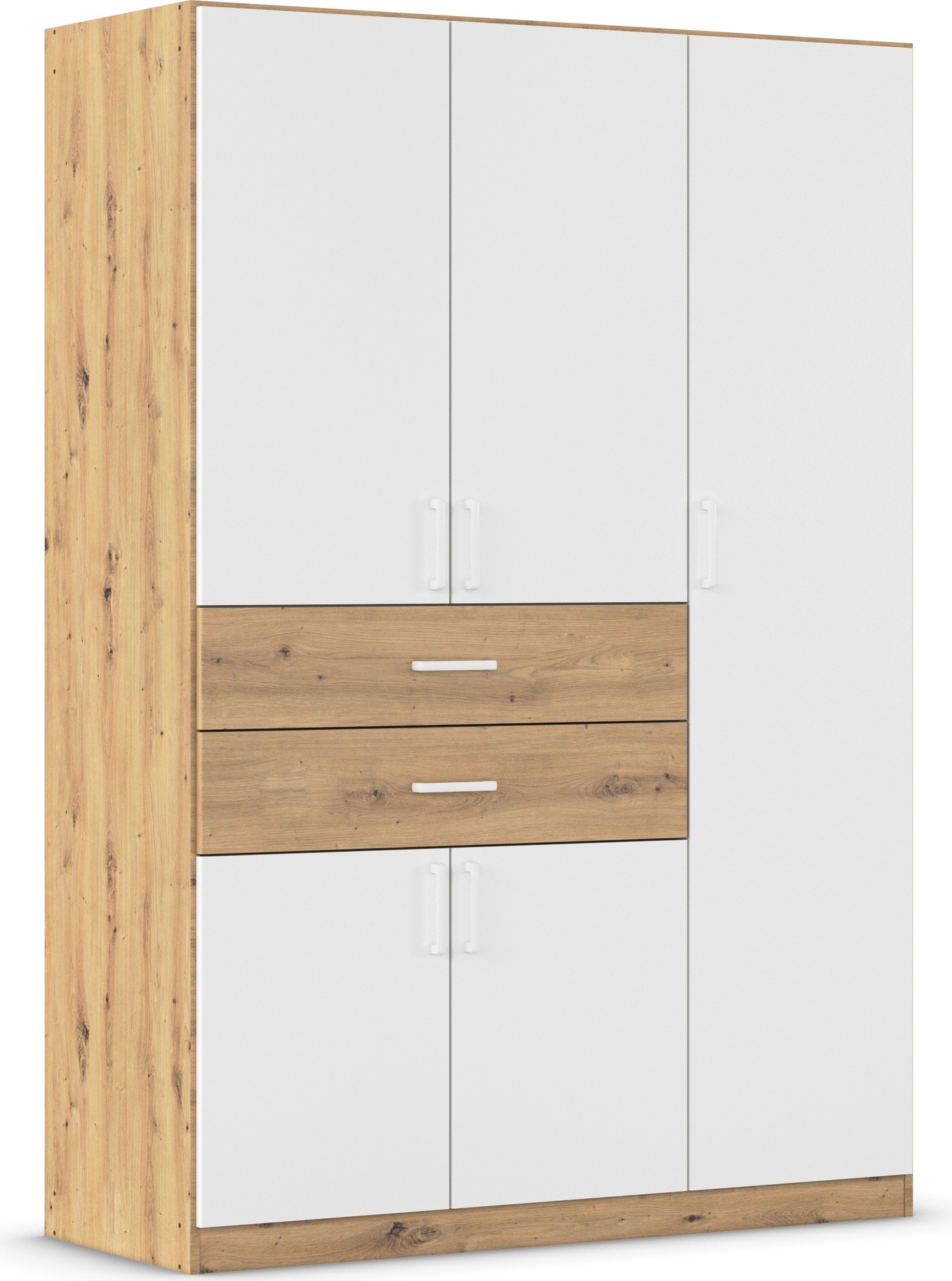 rauch Drehtürenschrank »Kleiderschrank Schrank Garderobe MAIKA mit Dekor-Front«, 2 Schubladen, in verschiedenen Breiten, Höhen, Farben, MADE IN GERMANY