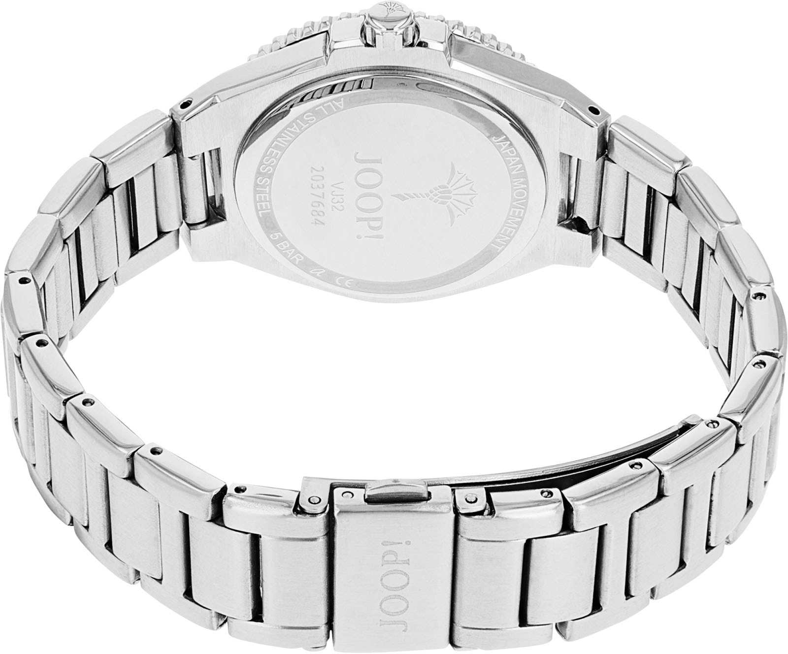 JOOP! Quarzuhr Armbanduhr, Damenuhr, analog, Datum, Edelstahlarmband
