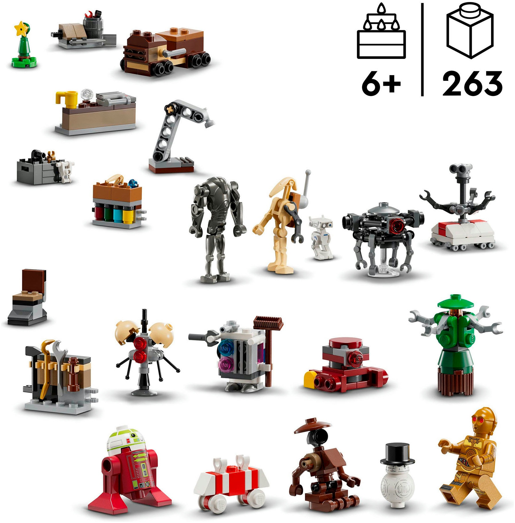 LEGO® Spielzeug-Adventskalender »Spielbausteine, (75418), LEGO Star Wars™« ab 6 Jahren Made in Europe
