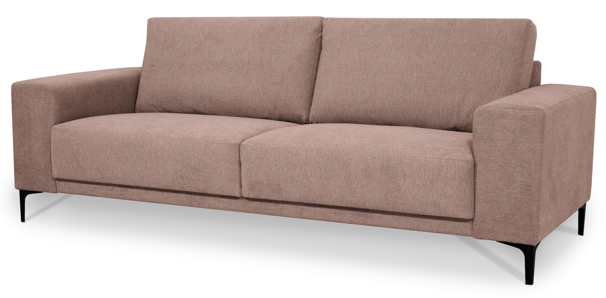 Places of Style 3-Sitzer »Xander«, Breite 224 cm, Soft-Touch Chenille, schwarze Metallfüßen