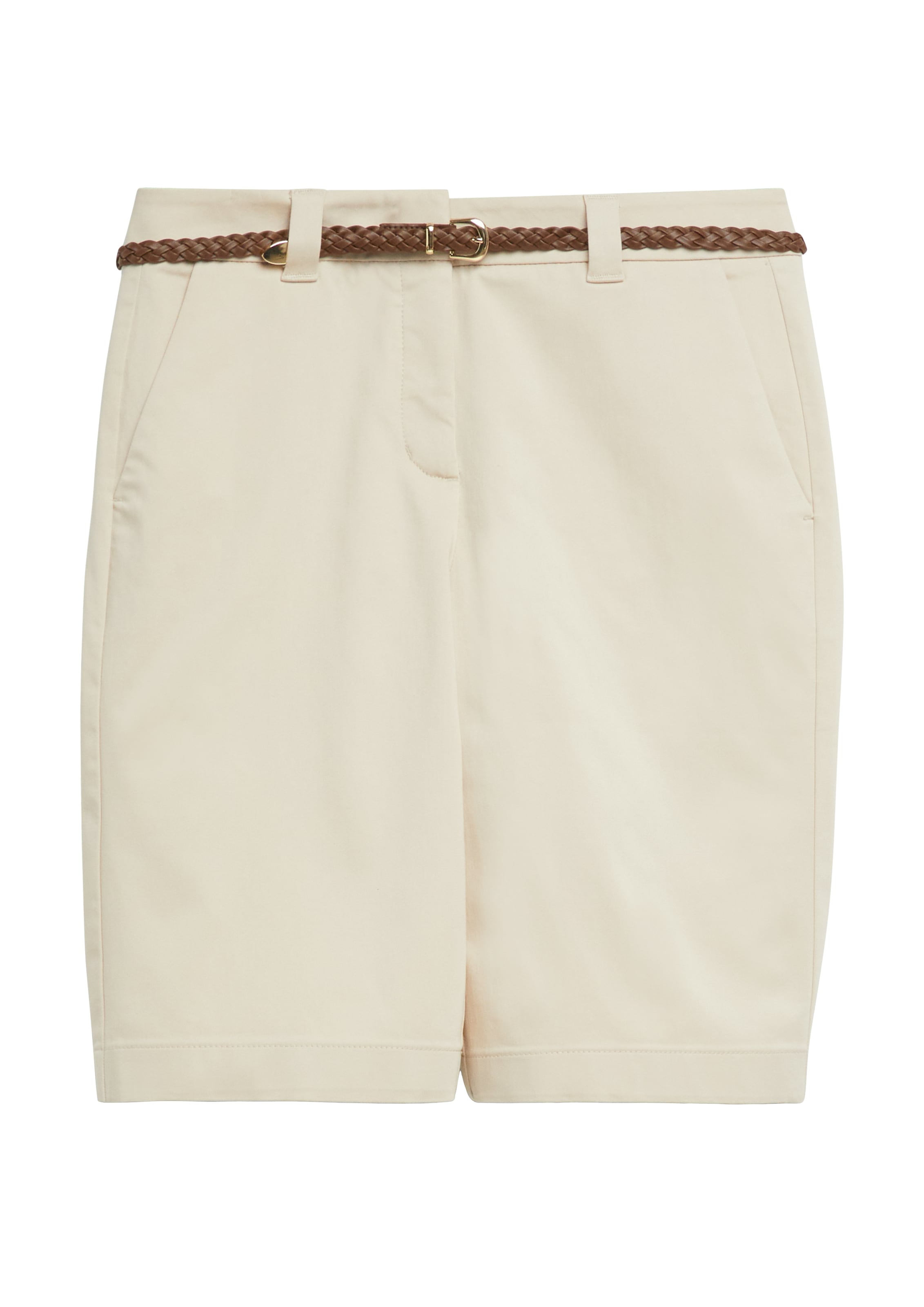 Comma Bermudas  mit Flechtgürtel