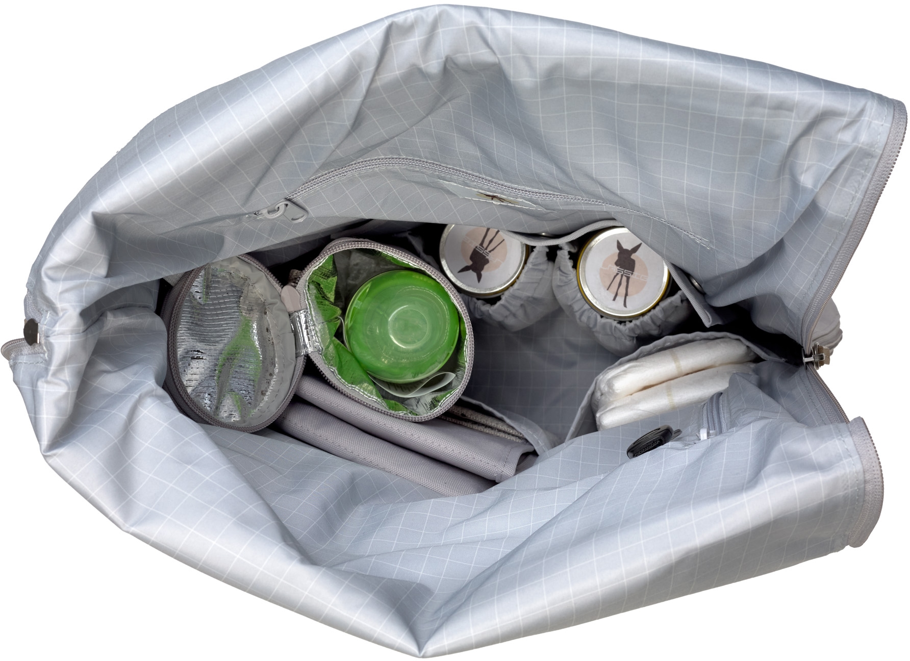 LÄSSIG Wickelrucksack »Green Label, Rolltop, Grey«, PETA-approved vegan; zum Teil aus recyceltem Material