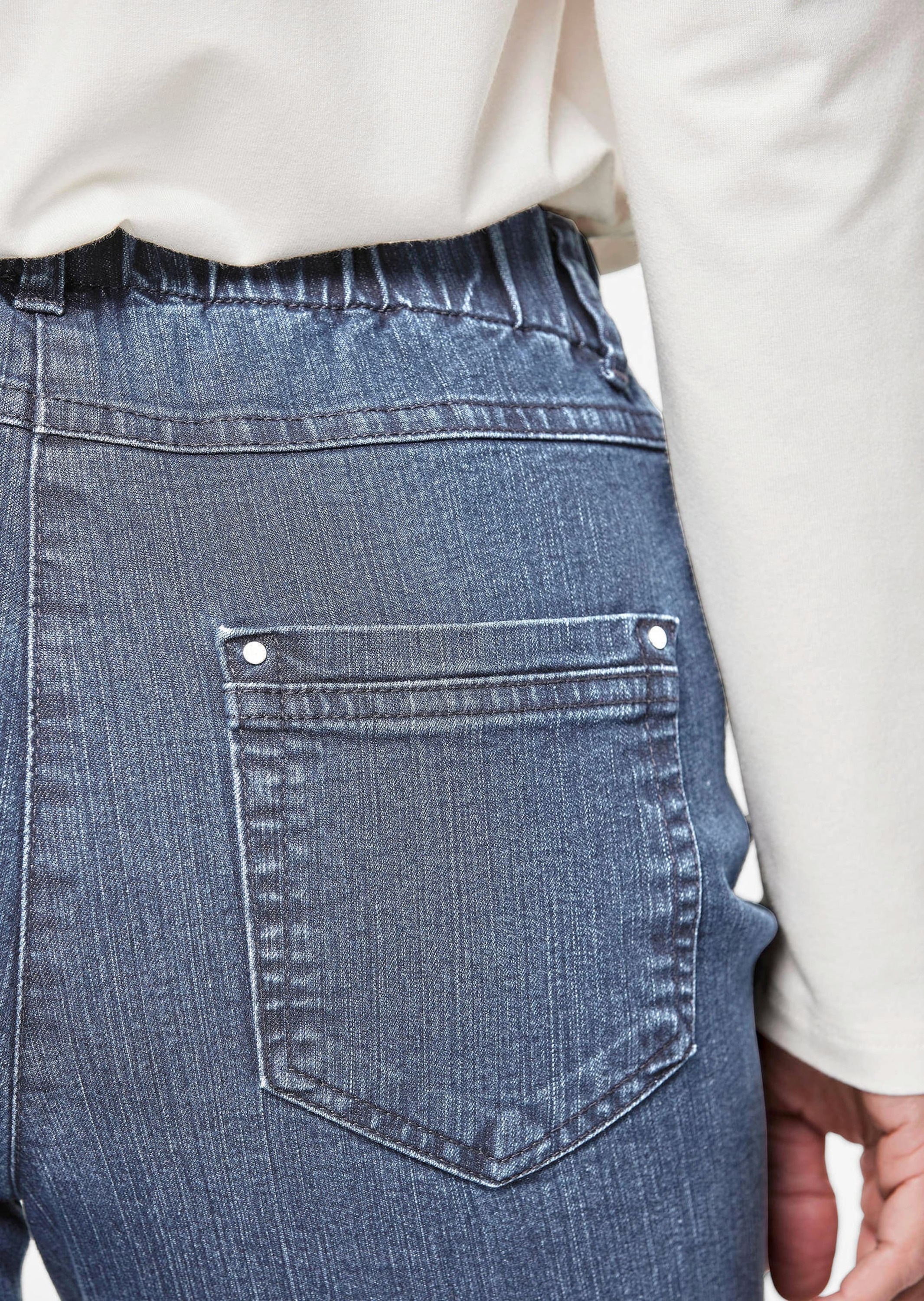 GOLDNER Regular-fit-Jeans »Kurzgröße Klassische Jeansschlupfhose LOUISA«