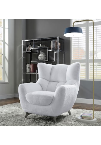 ATLANTIC home collection Sessel, trendy Bezug mit Teddyoptik kaufen