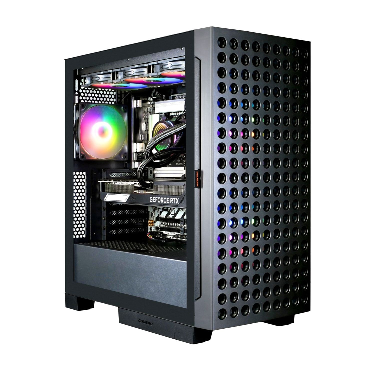 Cougar Gaming-PC »AIRFACE ECO BK 7860 AMD Ryzen 7 9800X3D 32GB DDR5 1TB SSD RTX 5070Ti« Windows 11, DDR5 RAM, Wasserkühlung