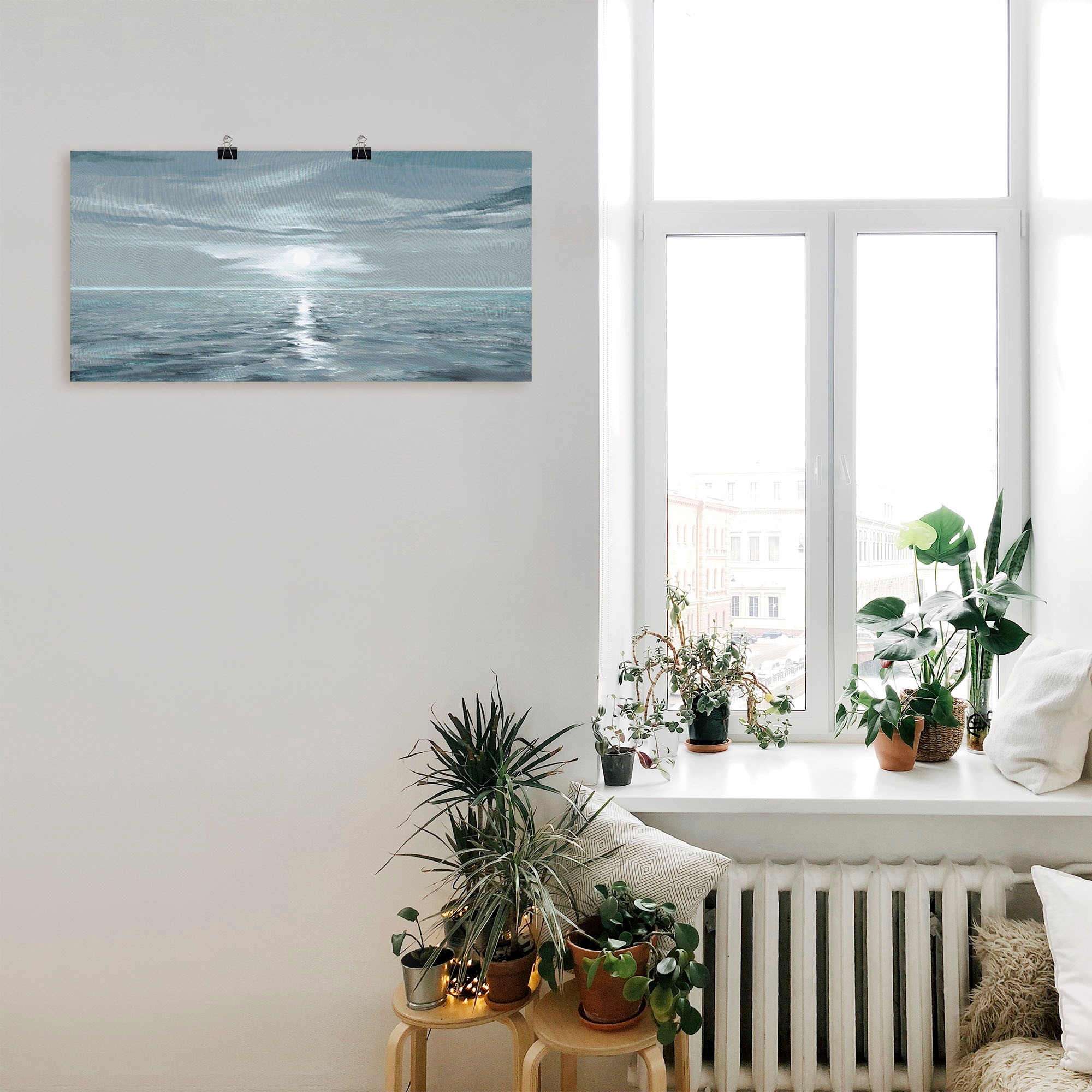 Artland Wandbild »Eisblaues Meer« Gewässer 1 Stk. tlg. als Leinwandbild, Poster in verschied. Größen