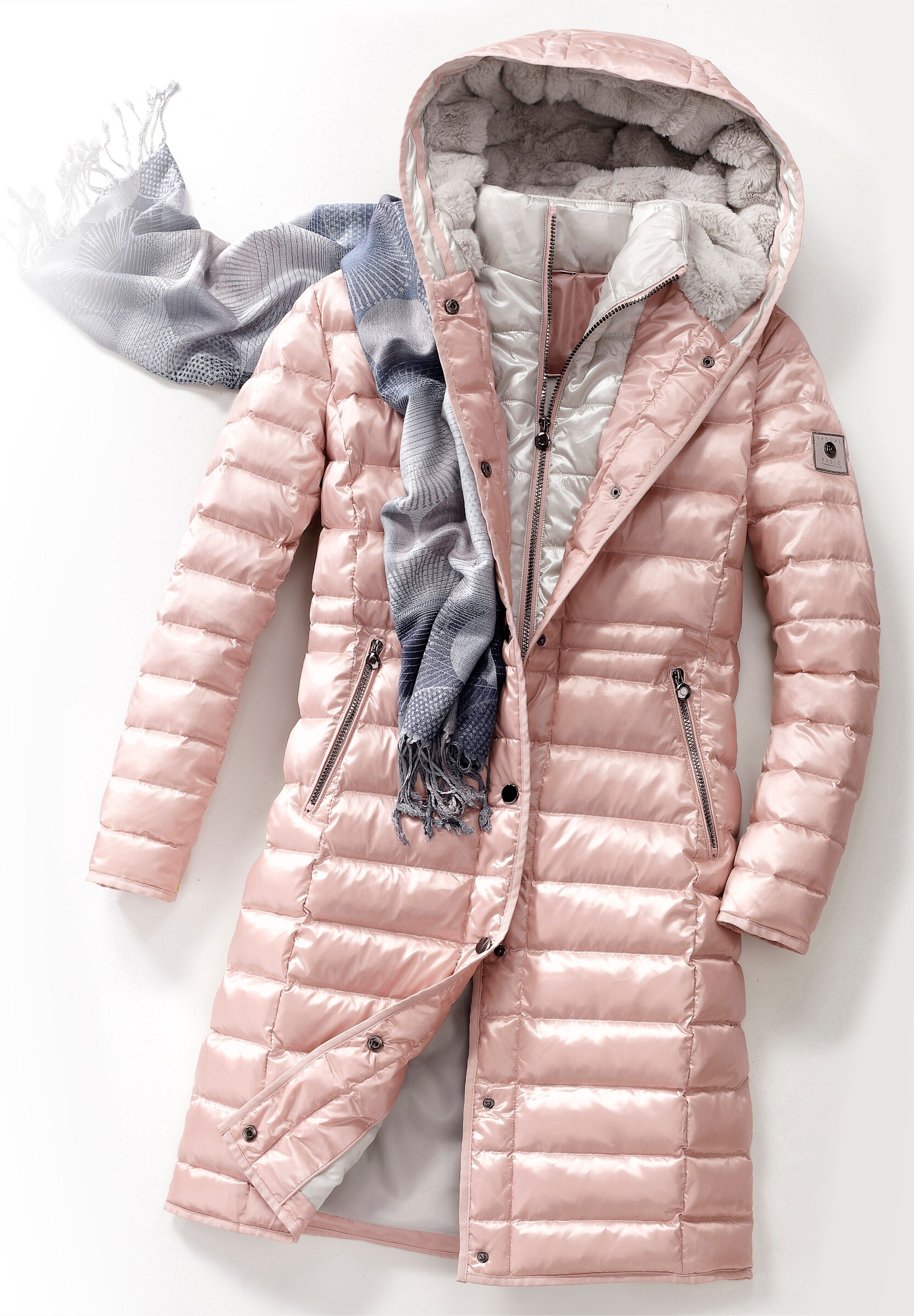 heine Steppjacke »Mantel Steppmantel mit Daunen-Feder-Füllung« mit Kapuze