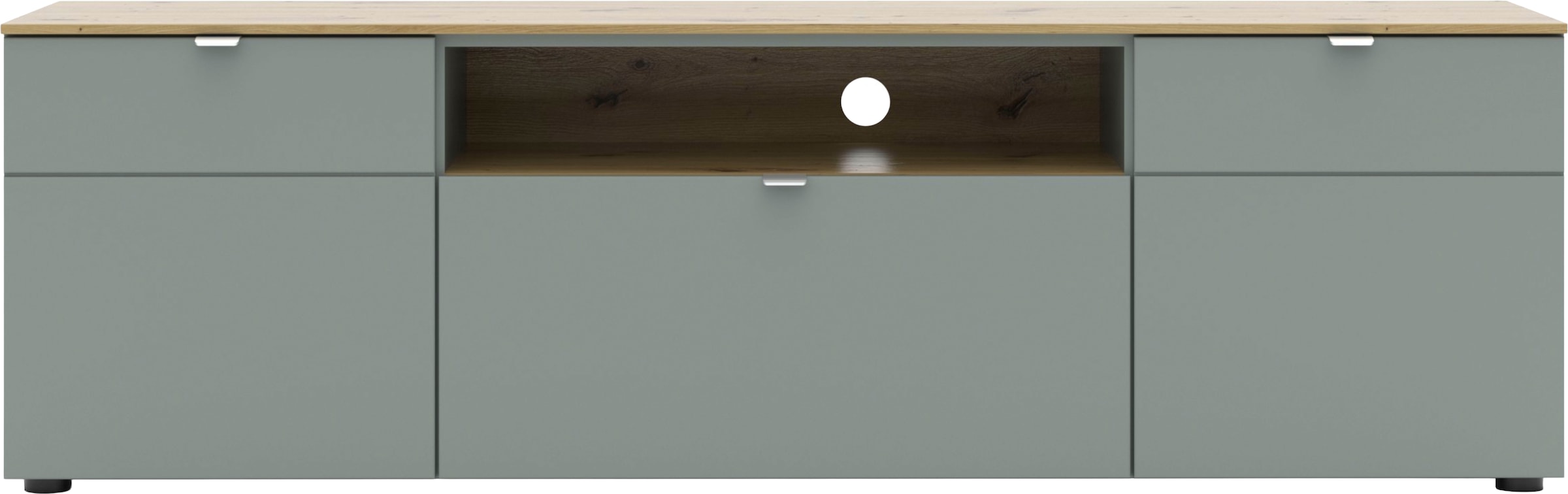 Innostyle Kommode »BARI Kommode, BxHxT 180x55x41 cm« 1 Stk. tlg. 2 türig, 1 Schublade, 1 offenes Fach, Fuß-Set bestellbar, Soft-Close