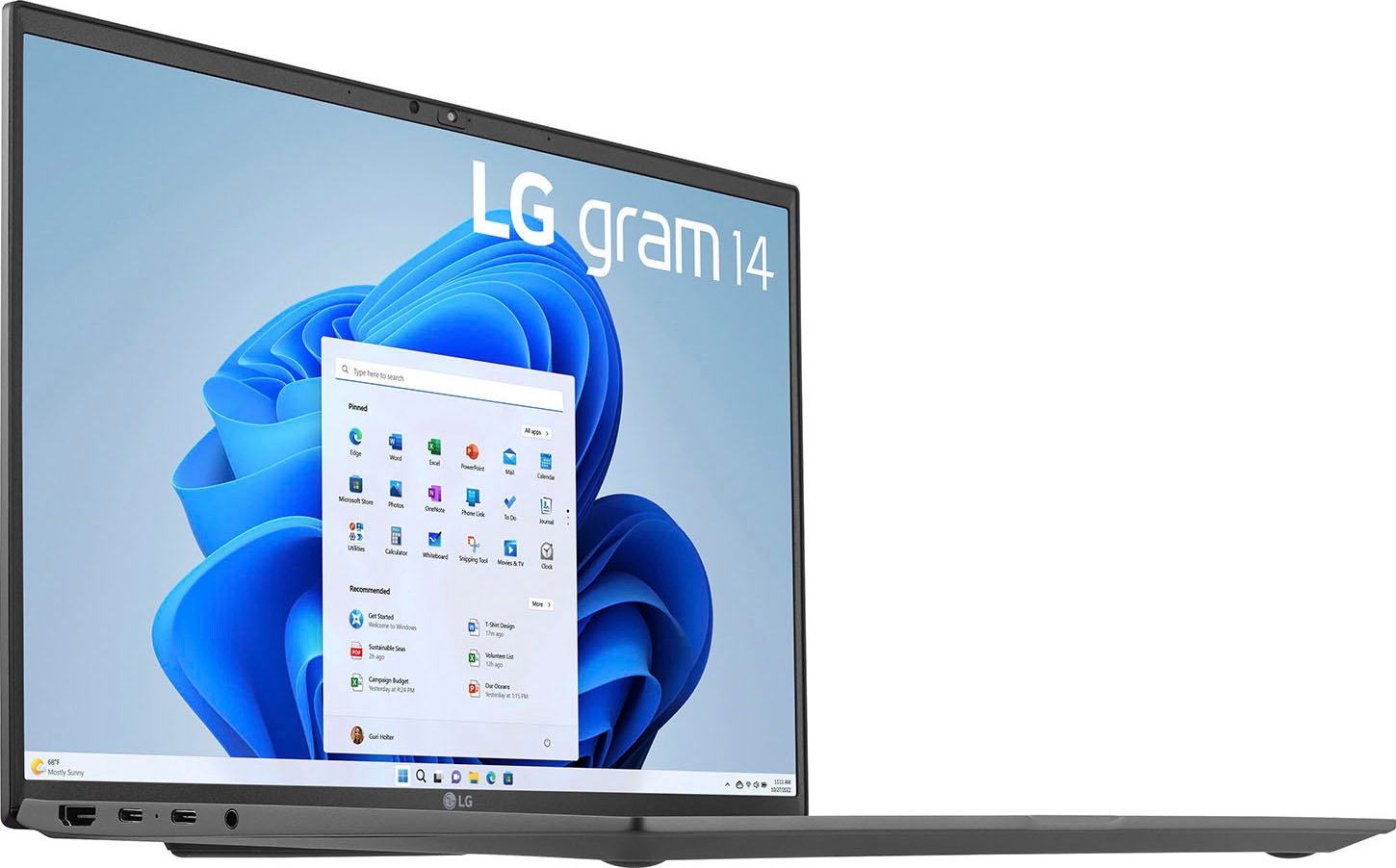 LG Notebook »Gram 14Z90R-G.AA79G«, 35,5 cm, / 14 Zoll, Intel, Core i7, Iris Xe Graphics, 1000 GB SSD