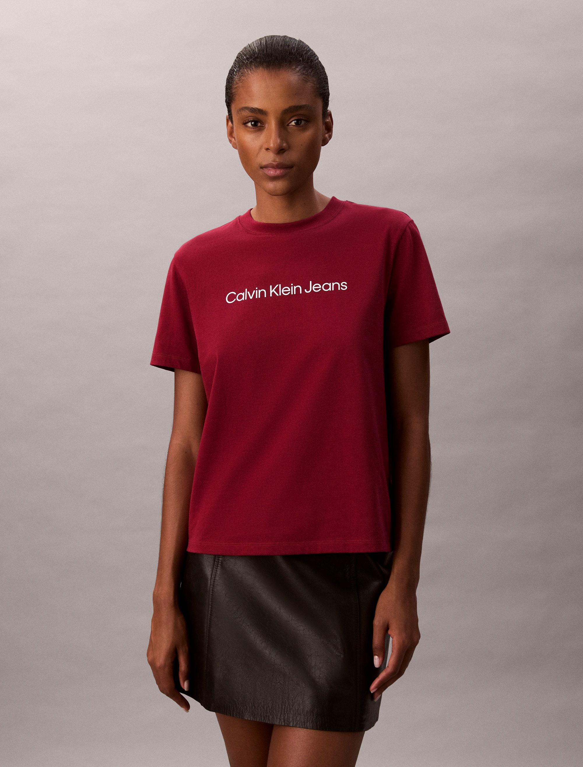 Calvin Klein Jeans T-Shirt »A- INST. LOGO CLASSIC TEE SS«, mit Logoschriftzug