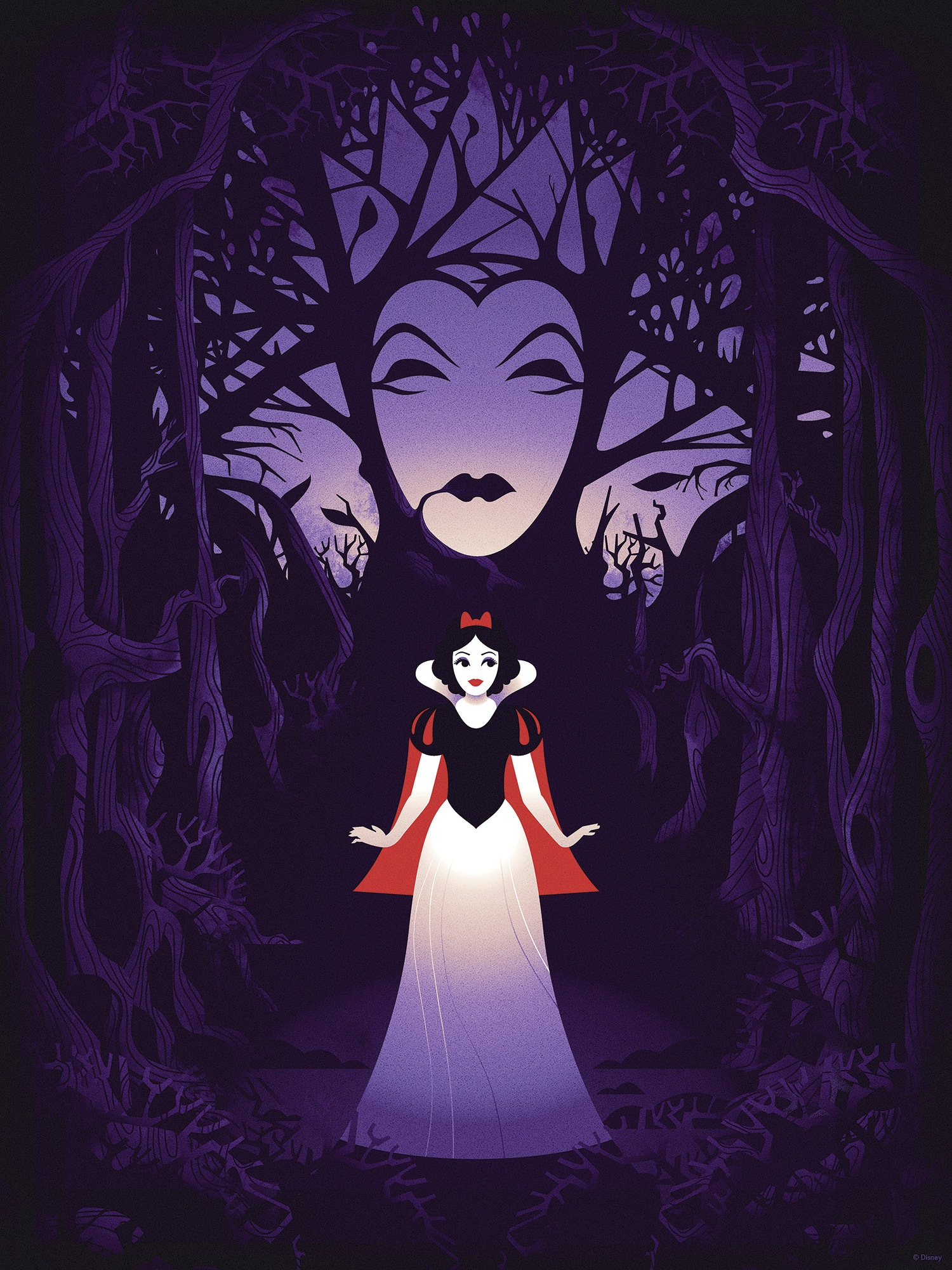 Komar Wandbild »Disney Snow White Evil Queen«, Disney, (Set, 1 St.), 30 x 40 cm (Breite x Höhe) - Kinderzimmer, Dekoration