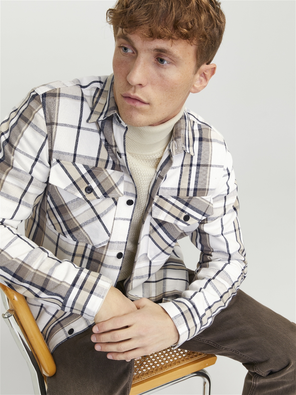 Jack & Jones Langarmhemd »JPRCCROY SPRING CHECK OVERSHIRT L/S SN«