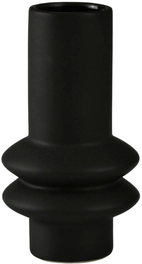 AM Design Tischvase »Blumenvase mit kunstvollen Ausbuchtungen«, (Set, 2 St.), Dekovase aus Keramik, Höhe ca. 15 cm