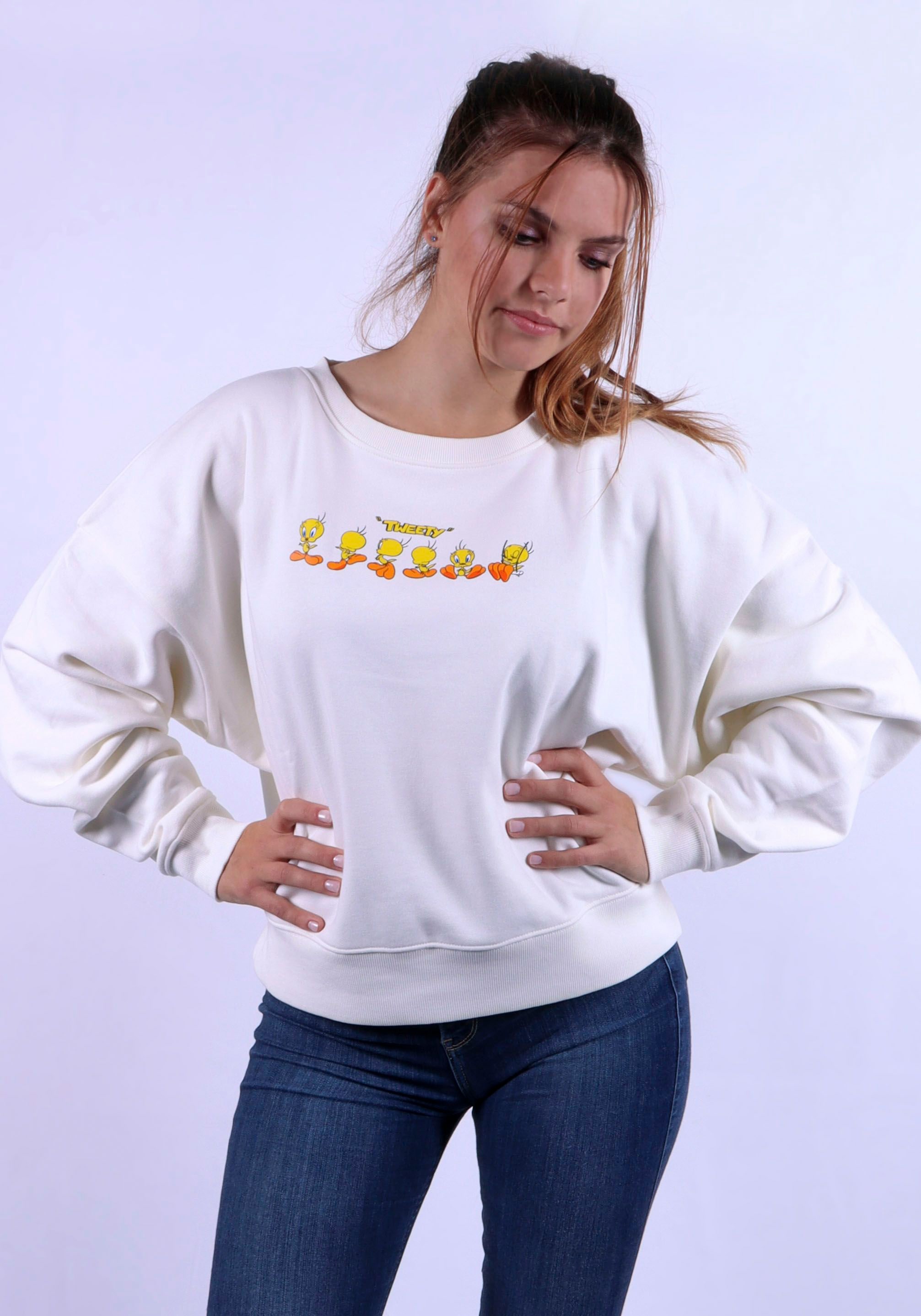 Sweatshirt, mit charmantem Tweety-Motiv