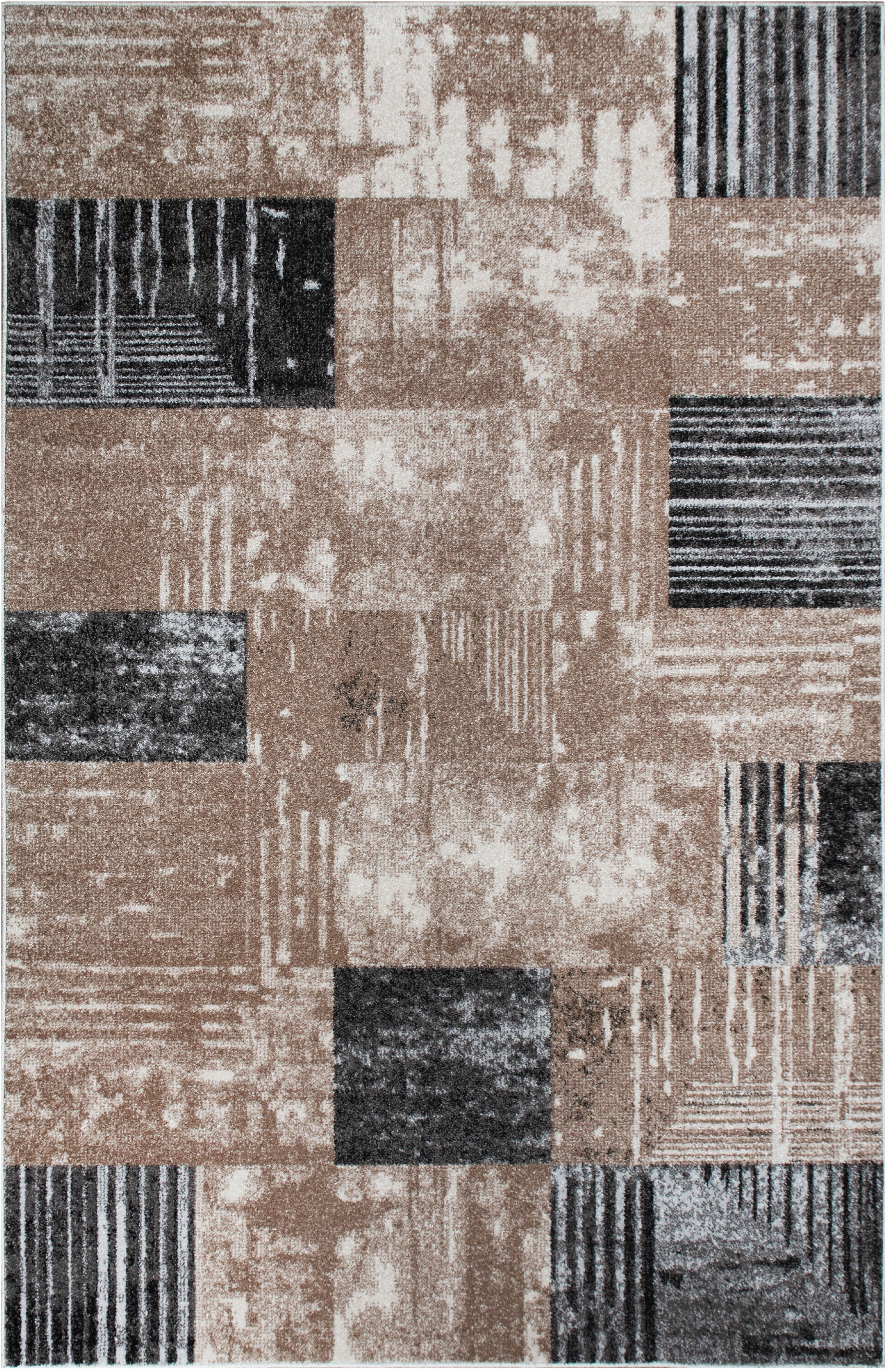 OTTO home Teppich »Lunari«, rechteckig, 9 mm Höhe, Karo-Design, modern, geometrisches Muster, weiche Haptik