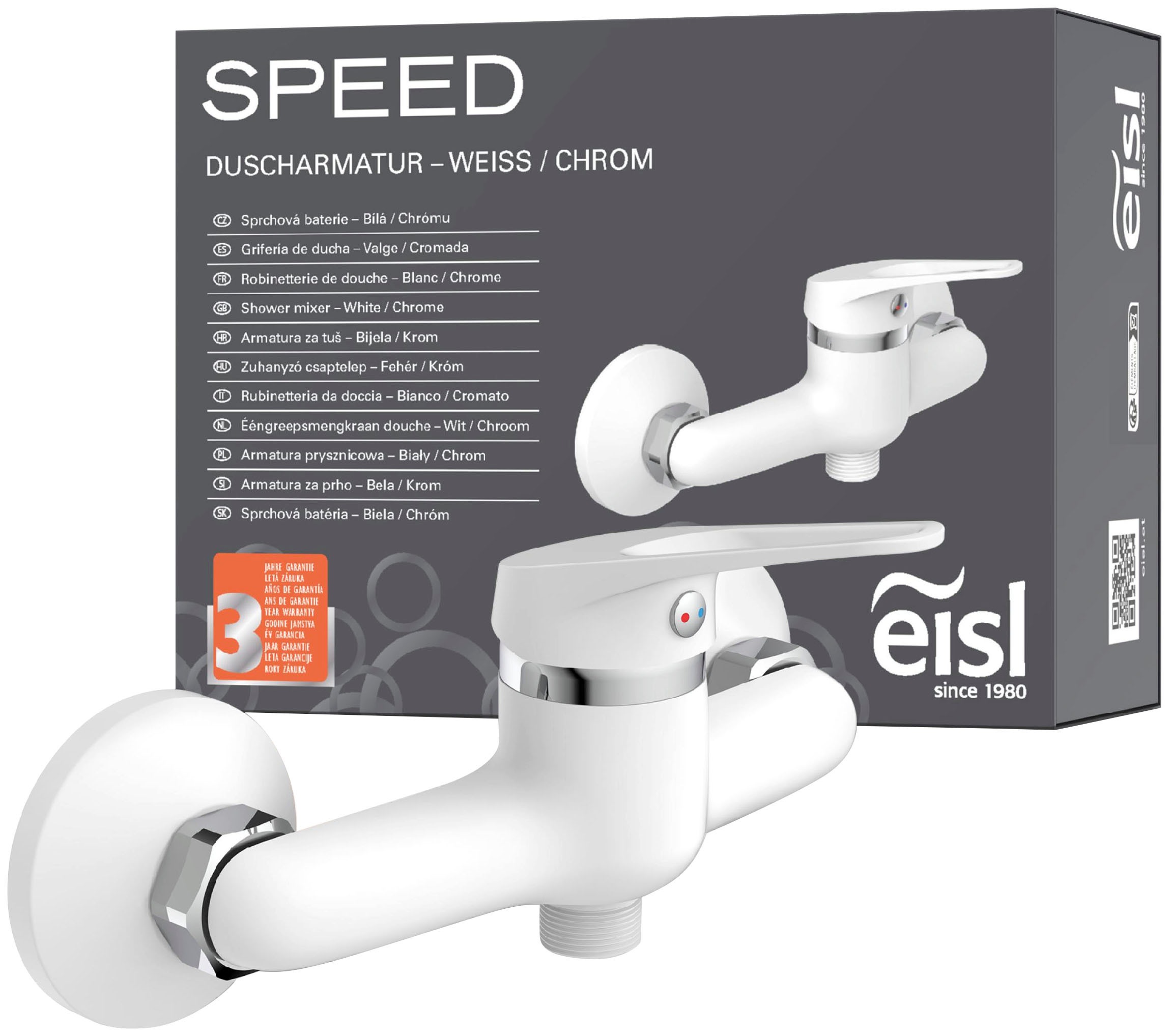 Eisl Badarmatur »3-teilige Serie SPEED« Set,  geräuscharm, Marken-Mischdüse